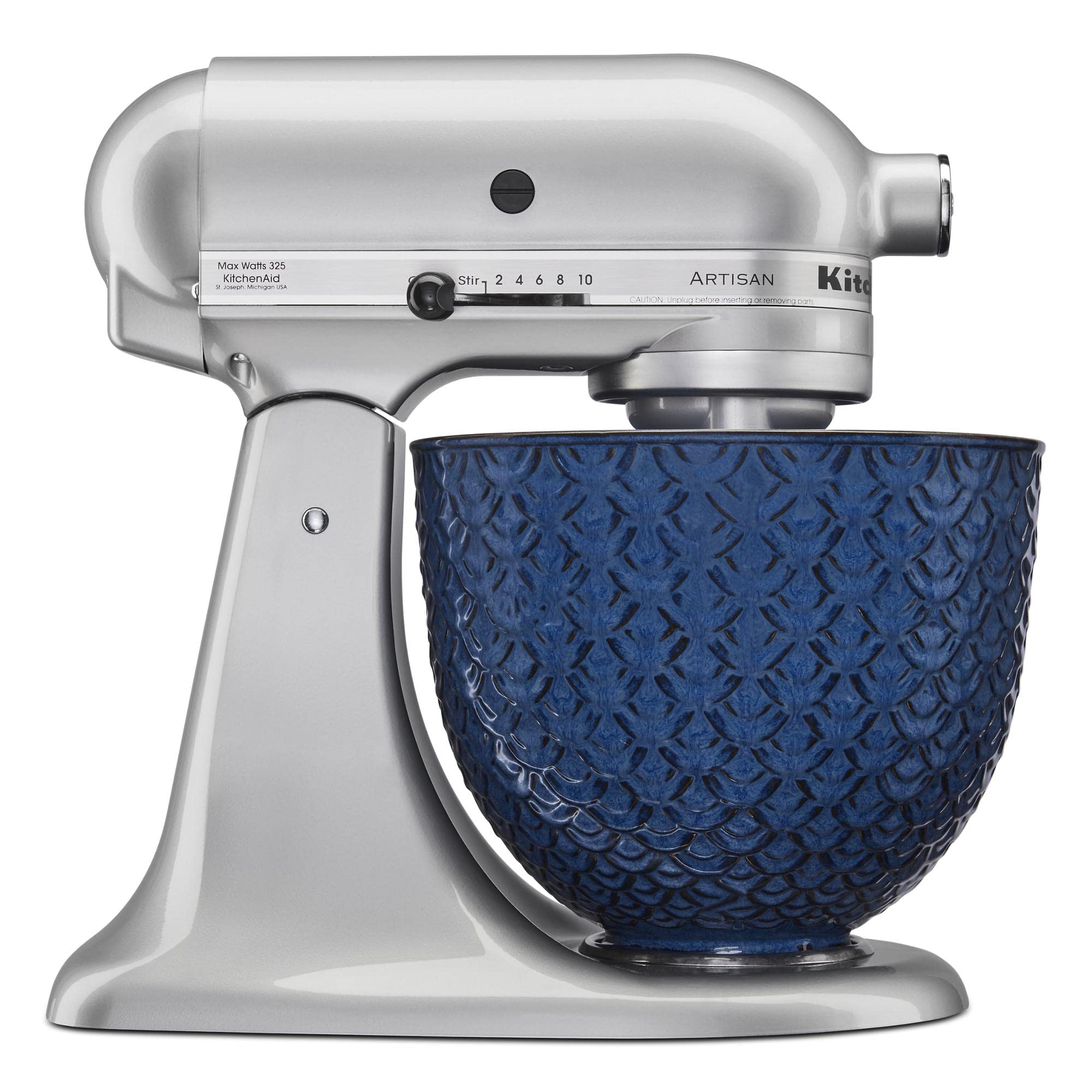 Kitchenaid 5 Quart Tilt-Head Ceramic Bowl, 5-Quart, Blue Mermaid Lace