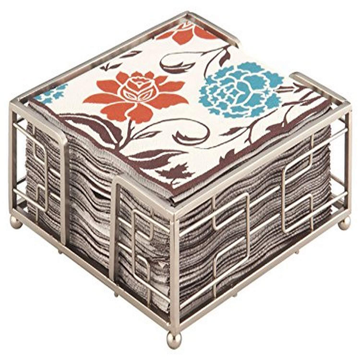 Boston International Lunch Napkin Caddy, Brush Nickel Hampshire