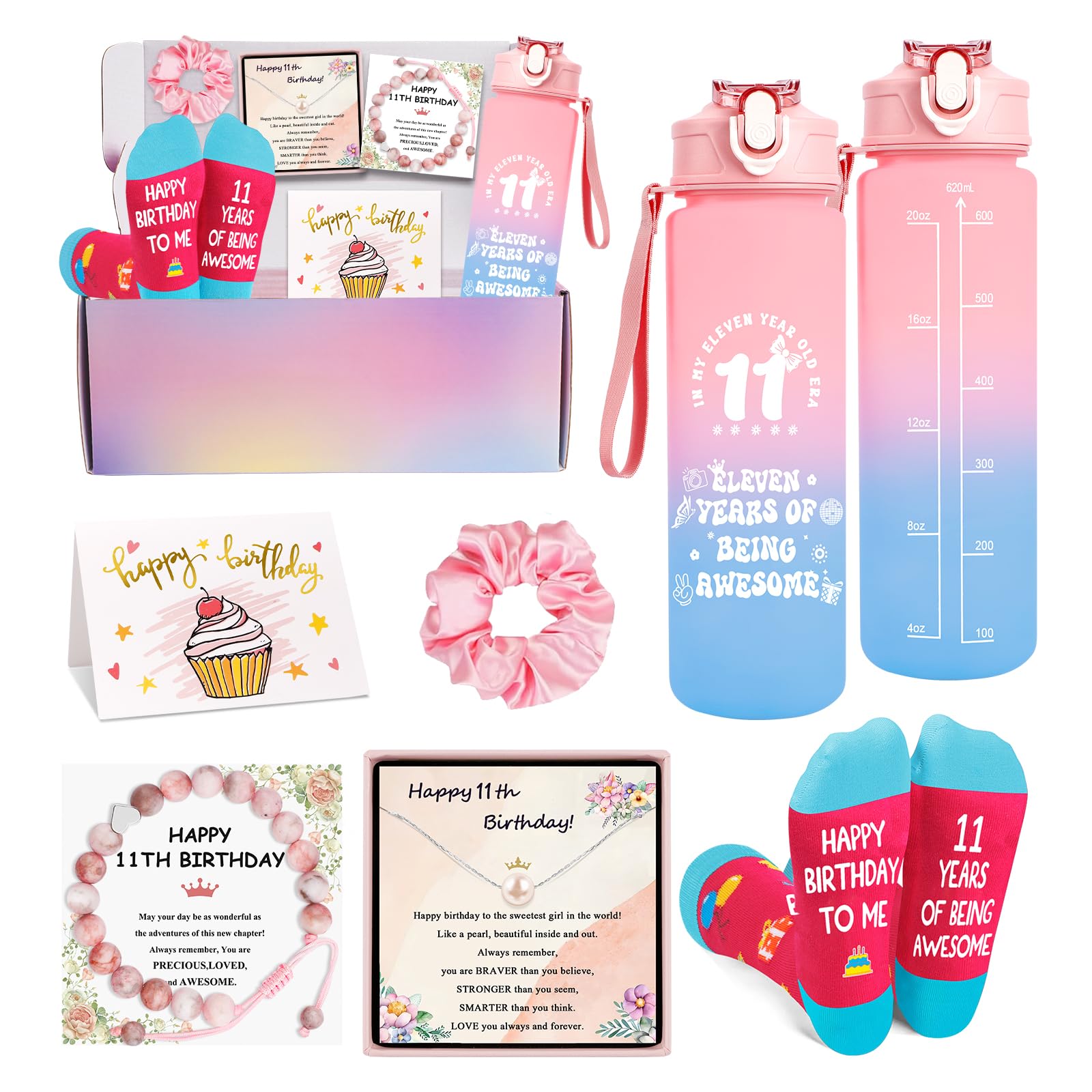 Juesly Gifts for 11 Year Old Girl, 11 Year Old Girl Birthday Gifts for Daughter, Granddaughter, Niece, 11th Birthday Gift for Gi