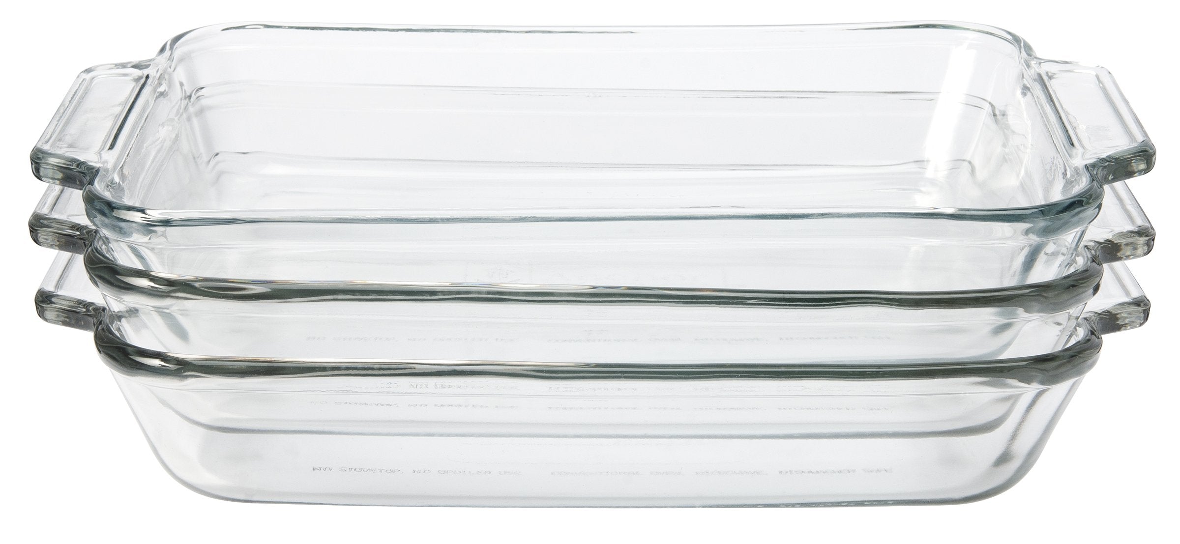 Anchor Hocking 2Quart Oven Basics Glass Sculpted Baking Dish, Set of 3