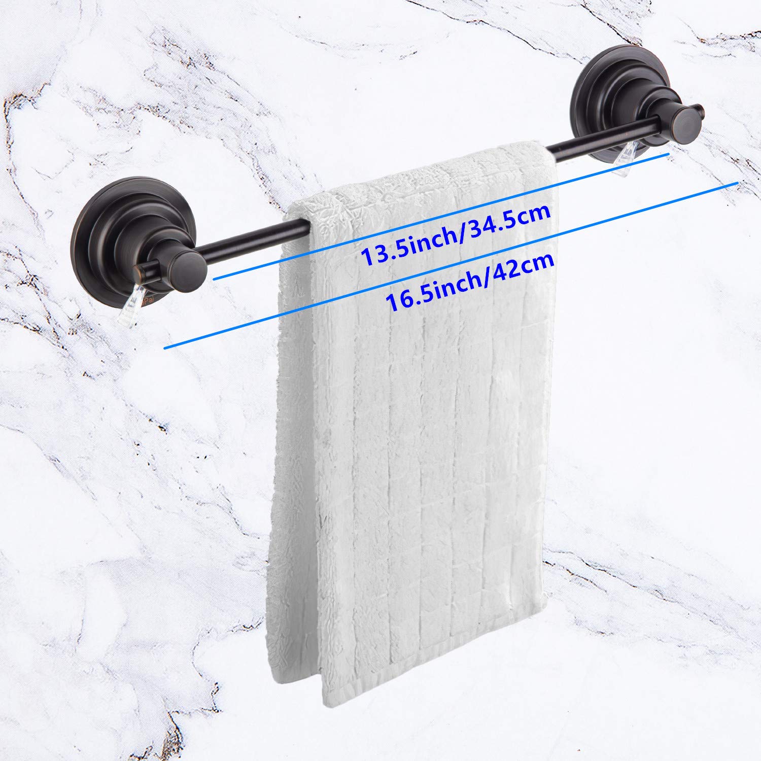 Jiepai Suction Cup Towel Bar,Removable Modern Vacuum Suction Towel Holder For Bathroom Door Adhesive Towel Bar Suction Towel Rac