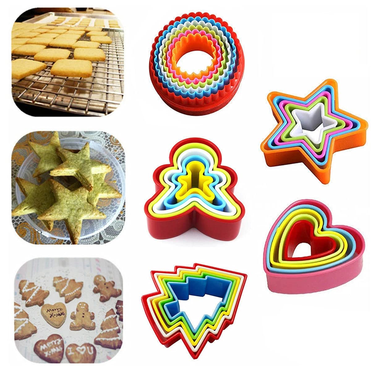 Mayata 5 Set Random Style Cookie Cutter Cake Mold Biscuit Fondant Diy Cake Cookie Mold Biscuit