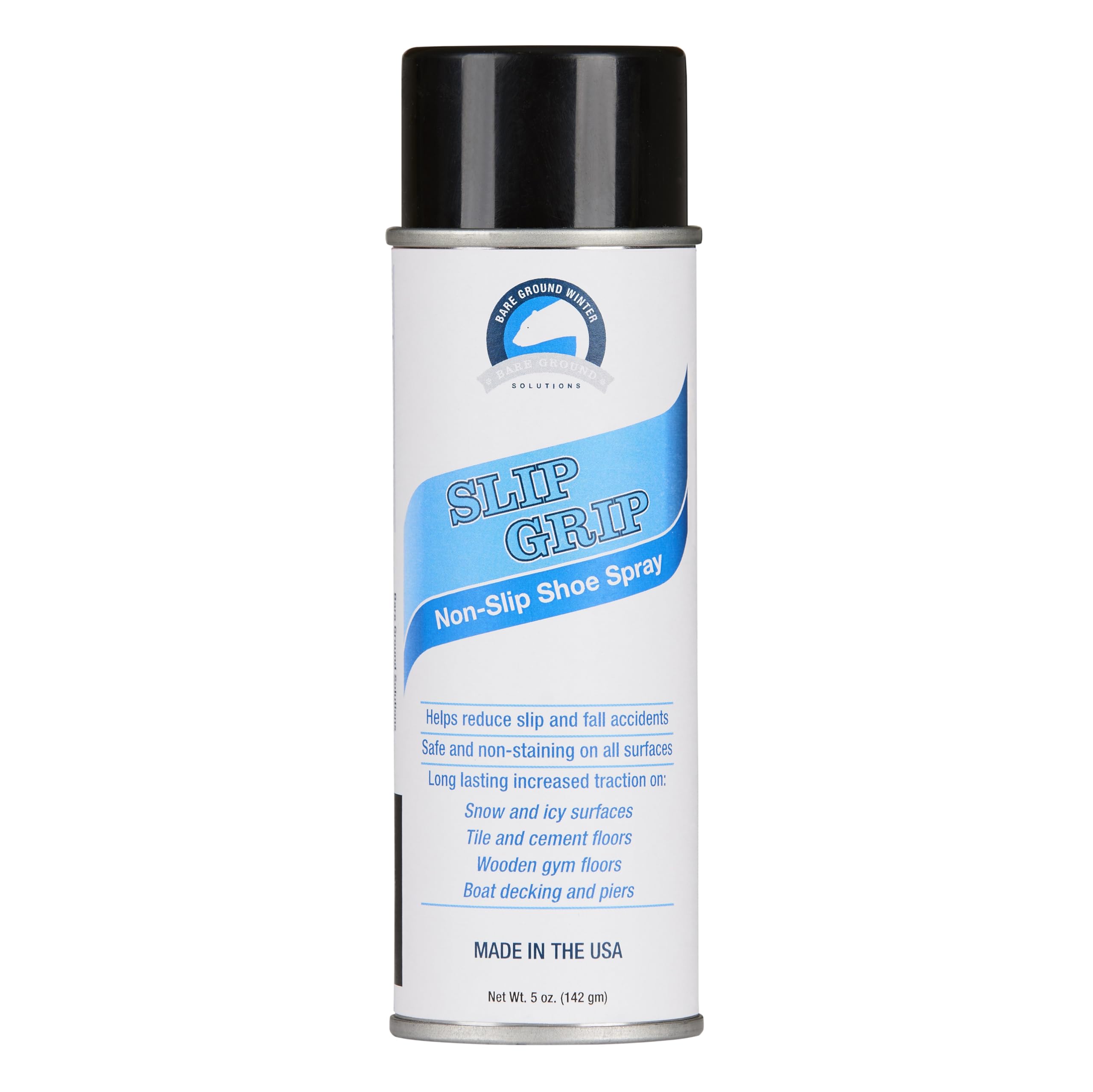 Bare Ground BGSG-1 Spray-on Shoe Grip Adhesive Spray for Slippery Surfaces-New Condition