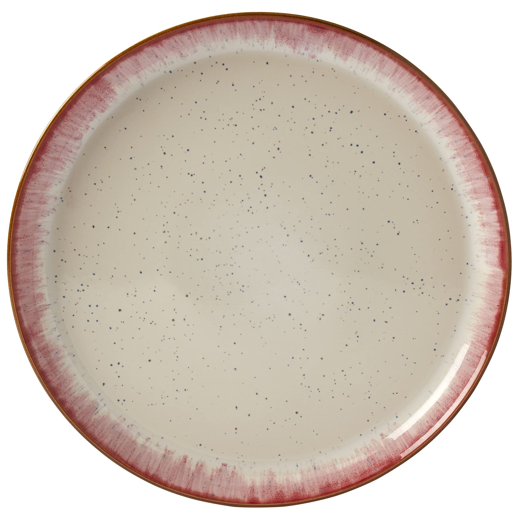 Tabletops Gallery Speckled Farmhouse Collection- Stoneware Dishes Service for 4 Dinner Salad Appetizer Dessert Plate Bowls, 12 P