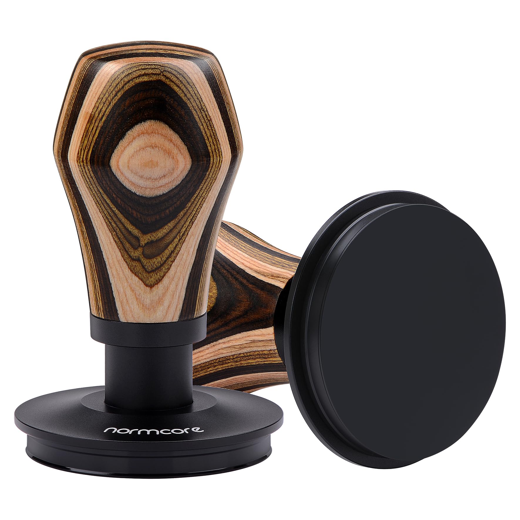 Normcore 53.3Mm Coffee Tamper V4, Spring Loaded Tamper With Titanium Pvd Coating Flat Base, Espresso Tamper Fits 54Mm Breville S