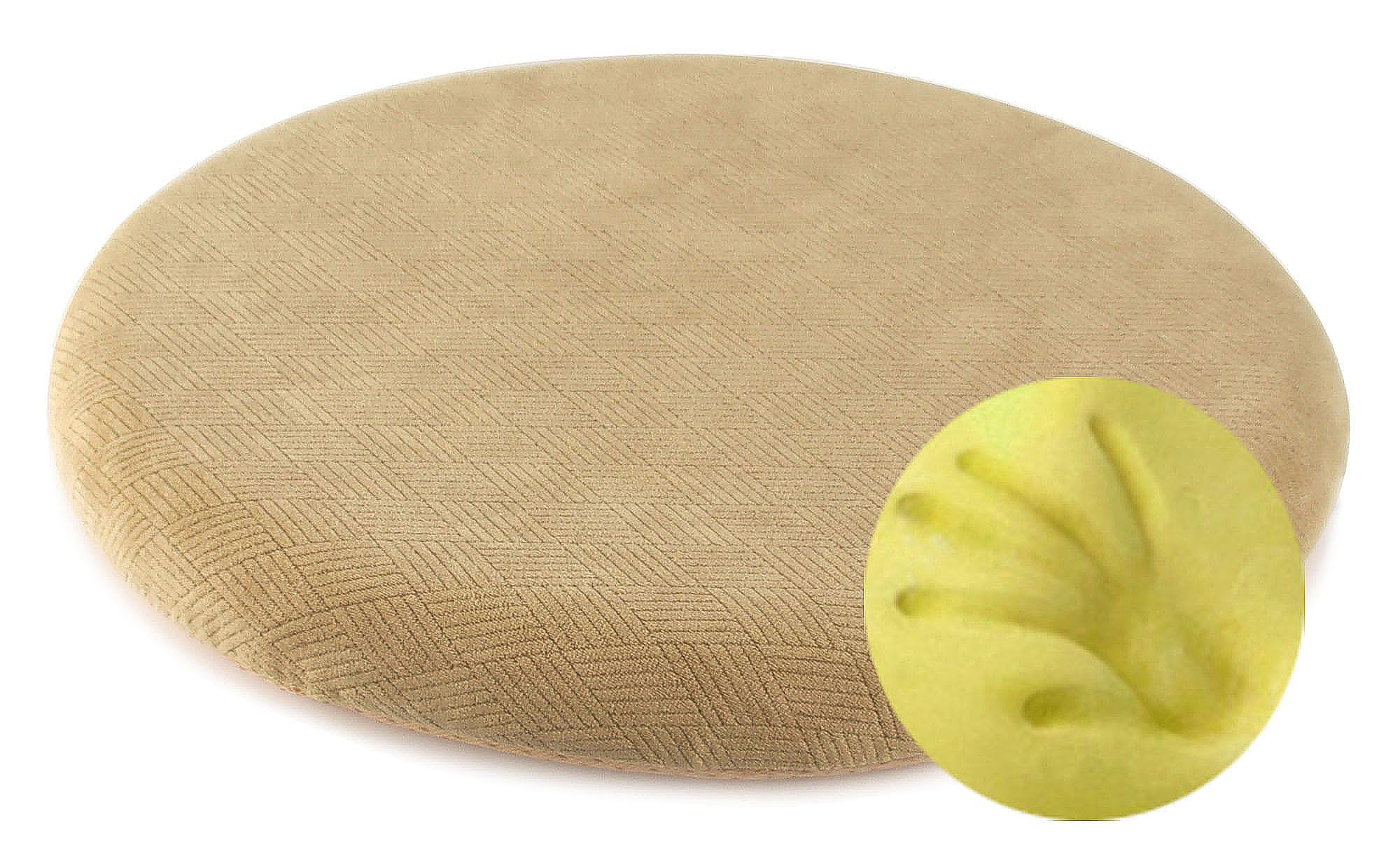 Sigmat Memory Foam Seat Cushion Anti-Slip Soft Round Stool Cushion Chair Pad 13 Inch Camel
