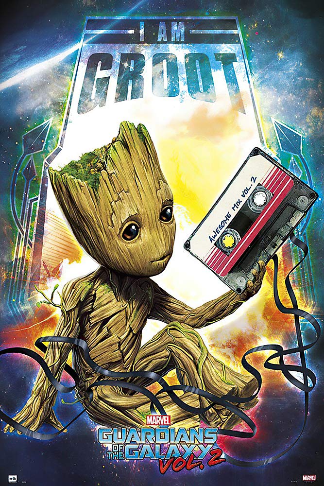 Poster Stop Online Guardians Of The Galaxy Vol. 2 - Movie Poster/Print (I Am Groot - Baby Groot With Mixtape Vol. 2) (Size 24''