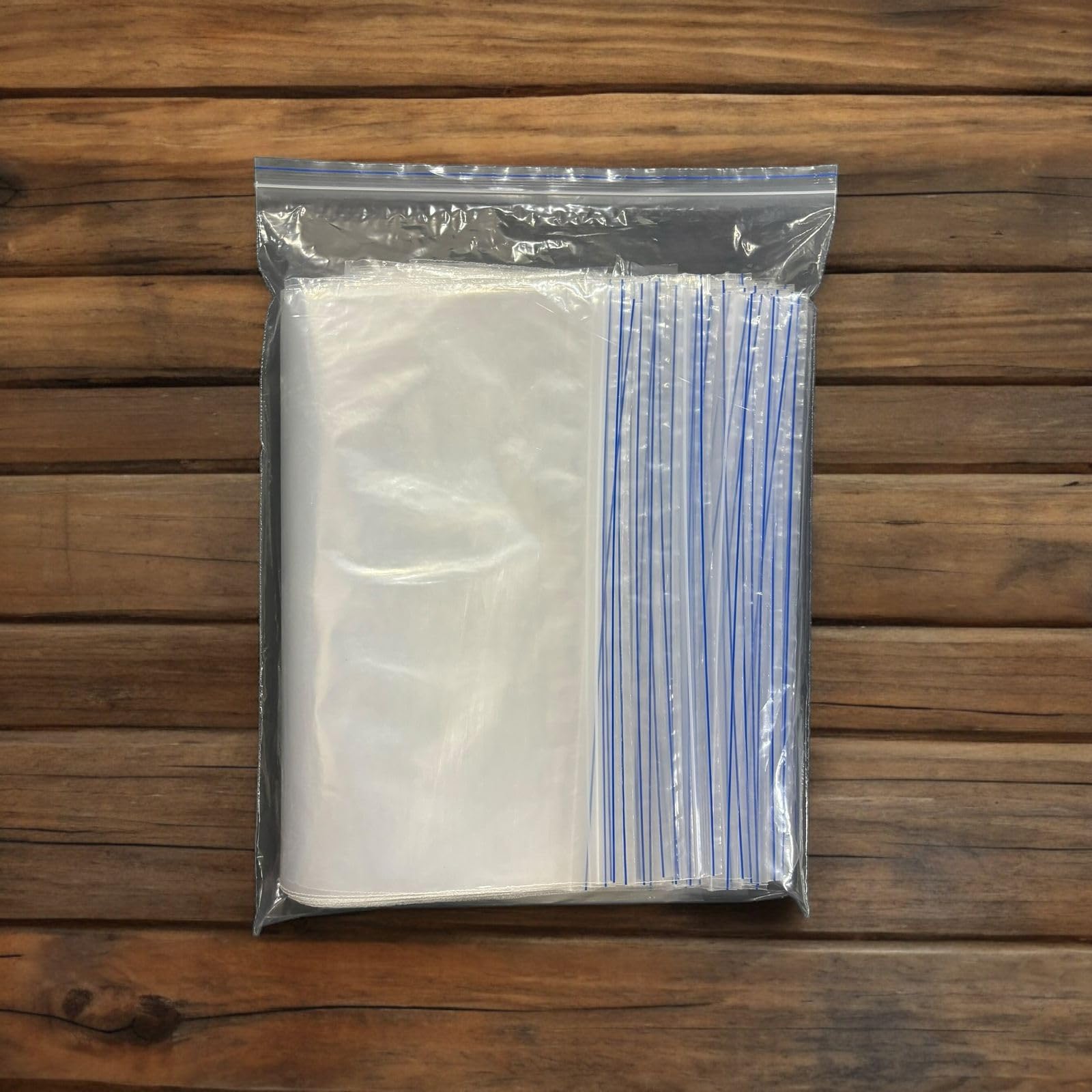 Zenith Clear Reusable Zip Lock Storage Bags, MultiPurpose, Transparent. 5X7 (100Pc)