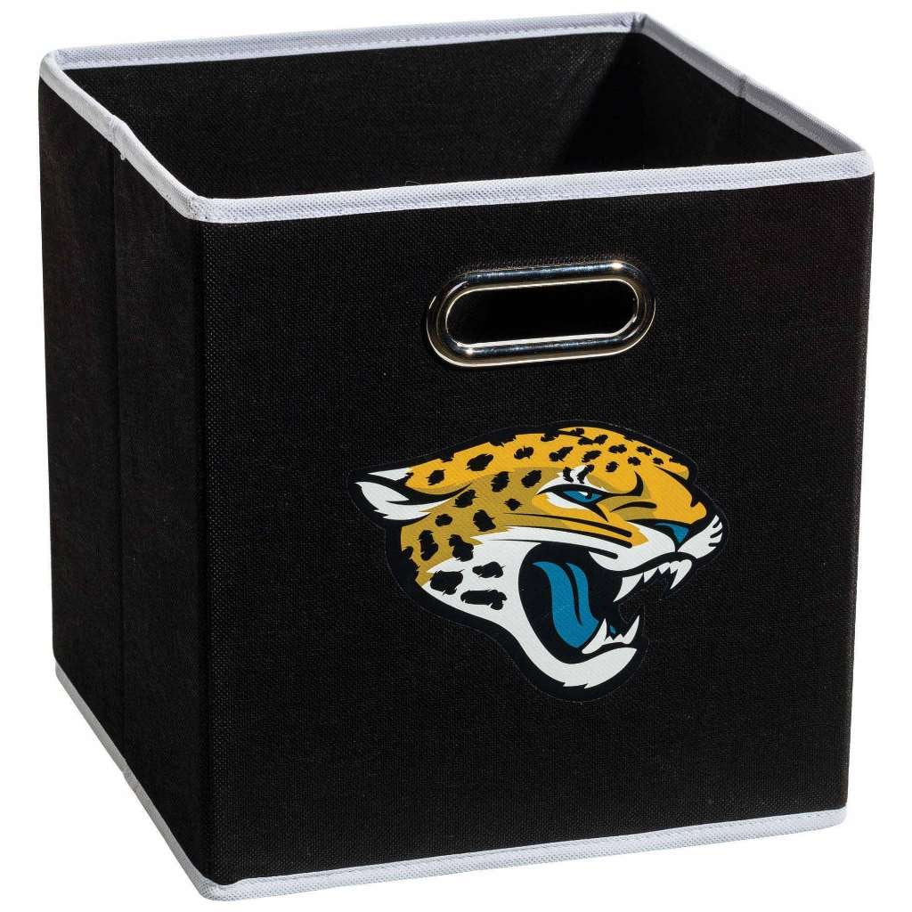 Franklin Sports Nfl Jacksonville Jaguars Collapsible Storage Bin Nfl Folding Cube Storage Container Fits Bin Organizers Fabric N