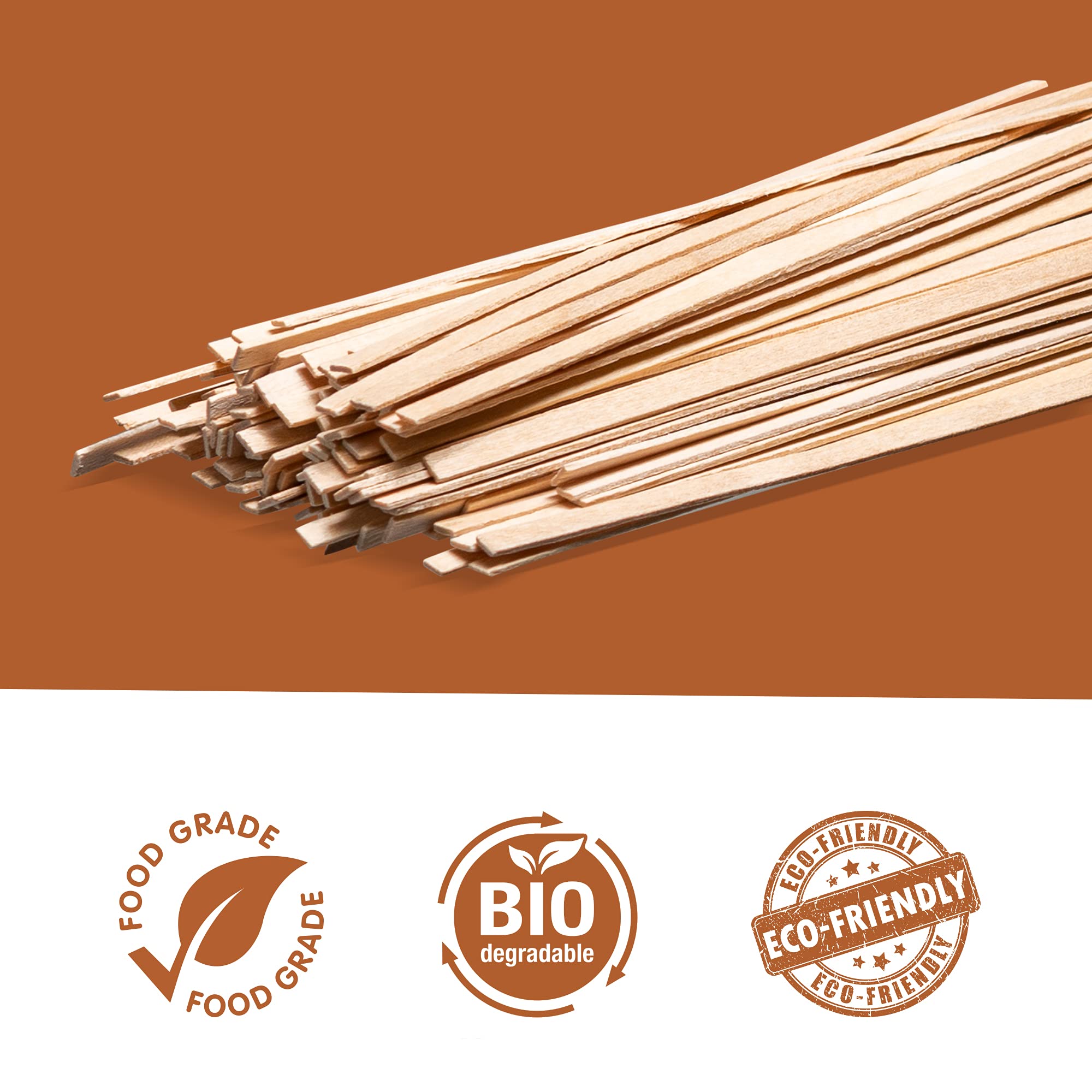 Prestee Wooden Coffee Stirrer, 1000 Disposable Coffee Stir Sticks, 5.5'' Wooden Stir Sticks For Coffee & Cocktails, Wooden Bever