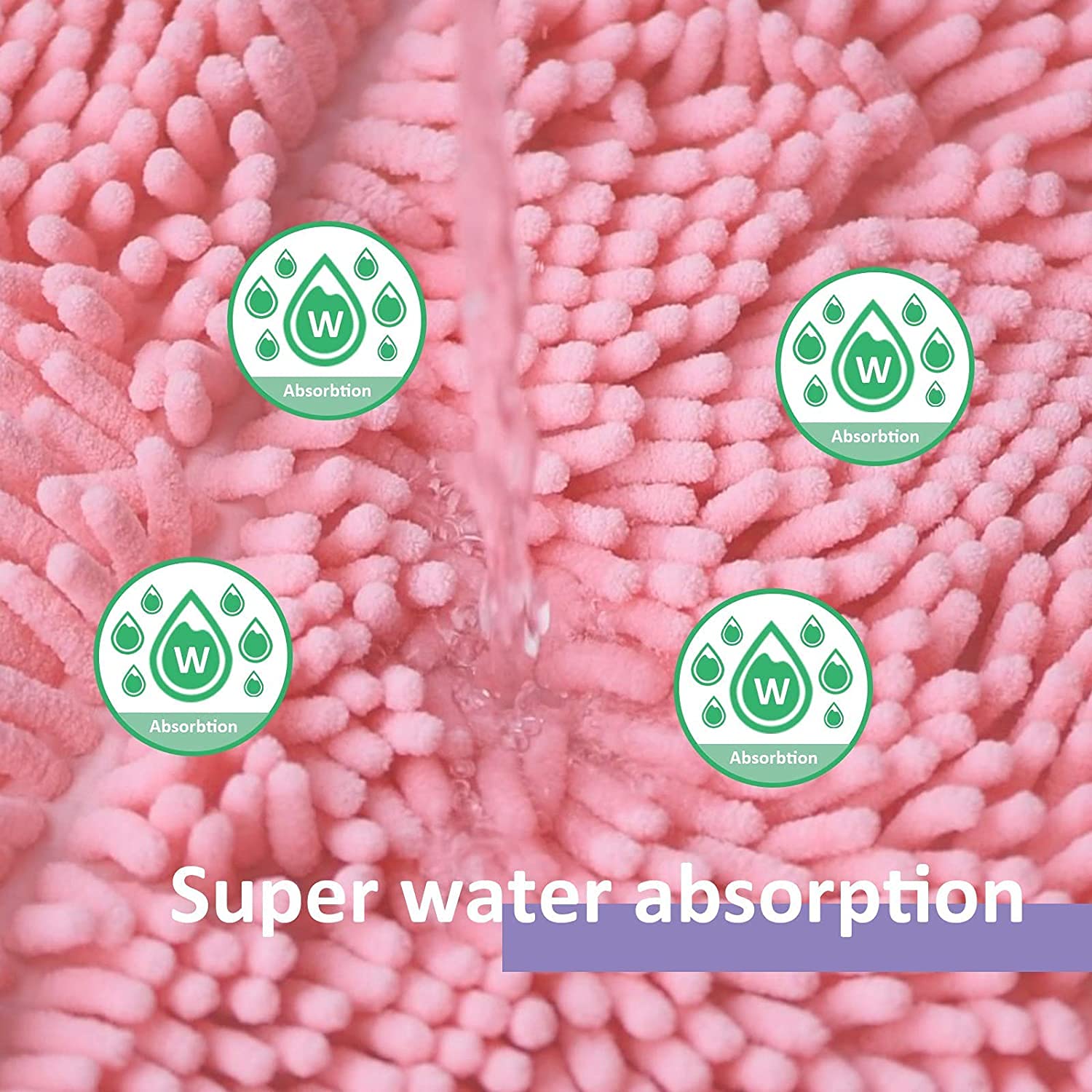 Pink Bathroom Rugs Sets 3 Piece Super Thick Bathroom Rug Set Bath Mats, Extra Soft And Absorbent Shaggy Rugs, Strong Pvc Non-Sli