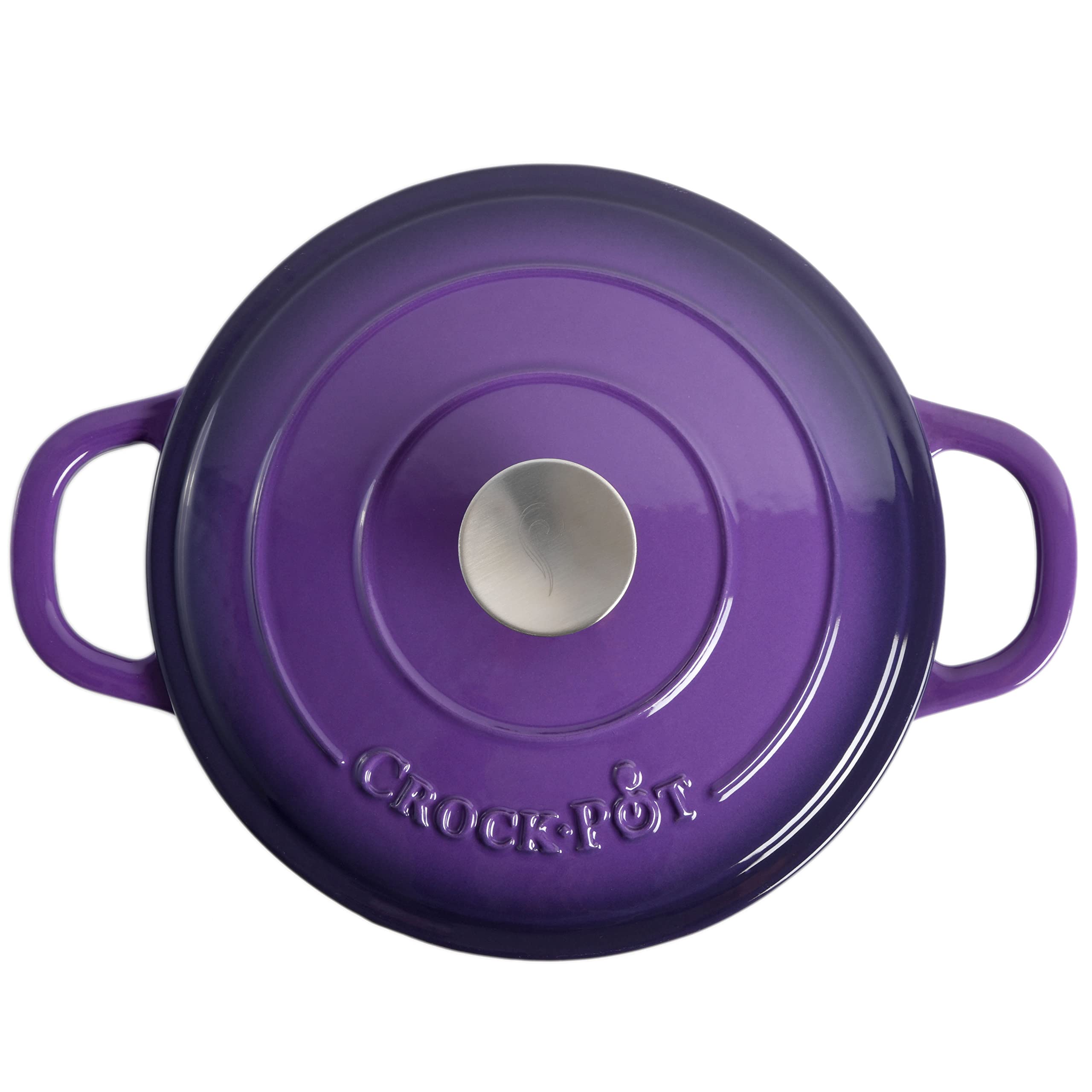 Crock-Pot Artisan Round Enameled Cast Iron Dutch Oven, 5-Quart, Lavender Purple
