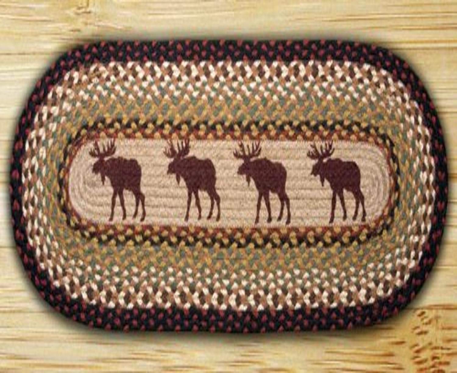 Earth Rugs 64-019M Moose Oval Runner