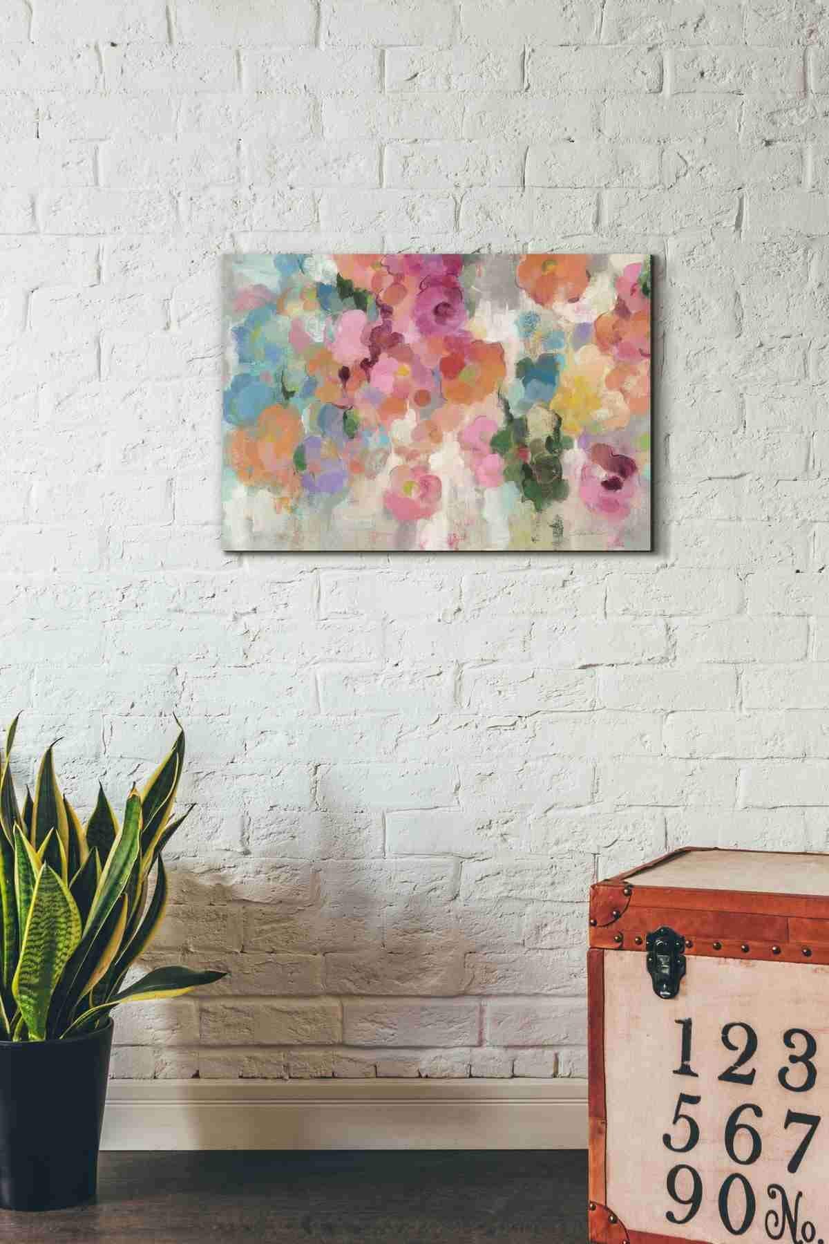 Epic Graffiti 'Colorful Garden I' By Silvia Vassileva, Canvas Wall Art, 18''X26''