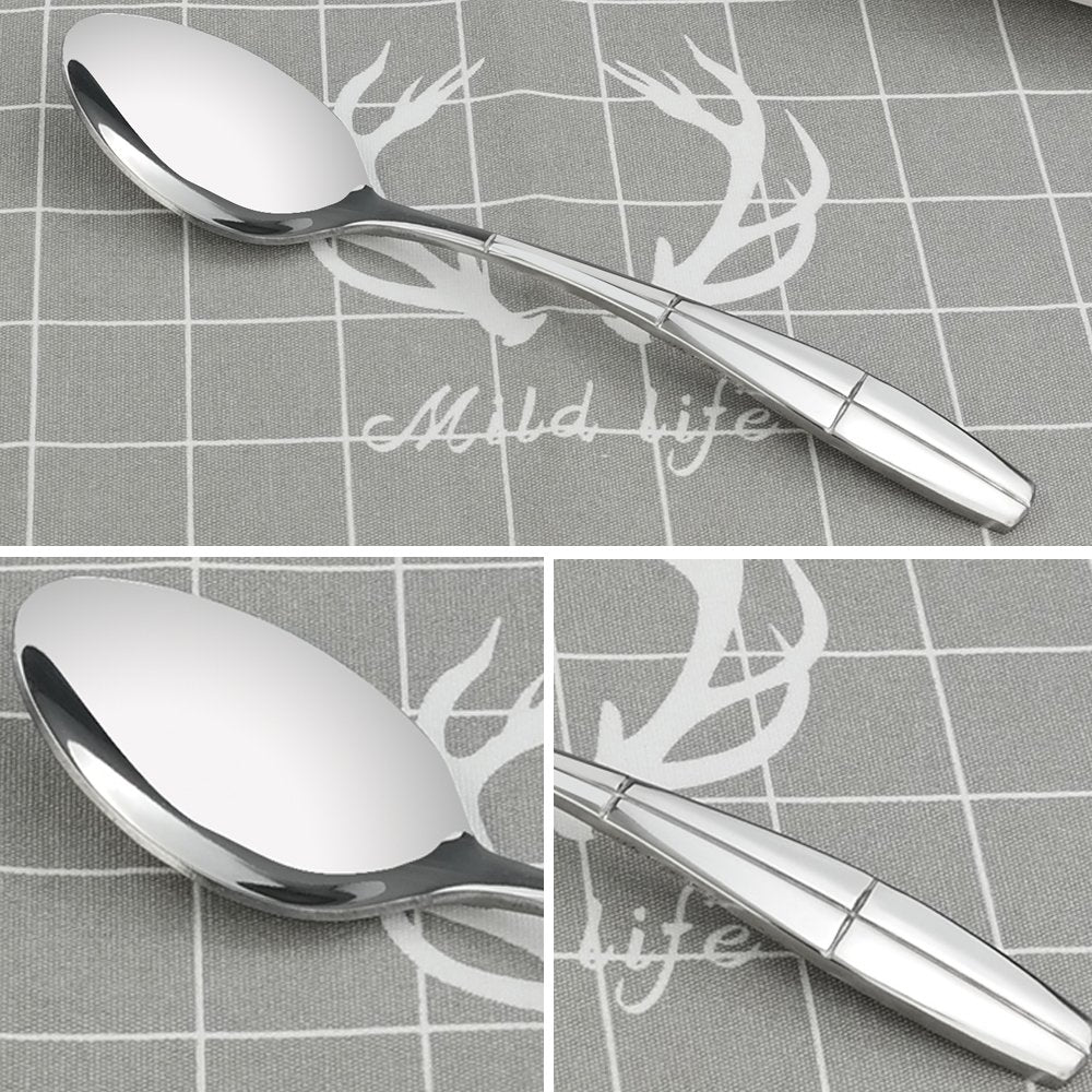 Eagrye 12 Pieces Stainless Steel Dinner Spoons