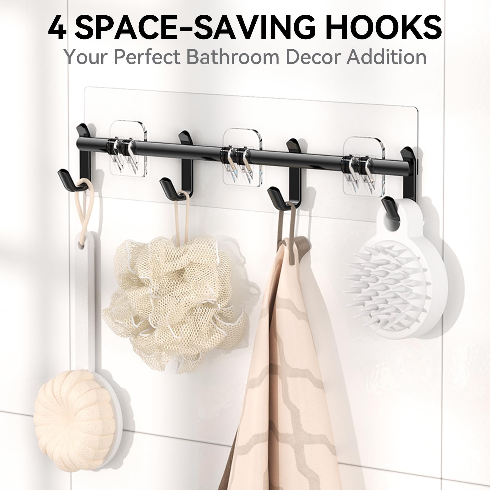Yasonic Shower Caddy 6 Pack Rustproof Shower Organizer, Large Capacity Shower Shelves For Inside Shower, Bathroom Organizers And