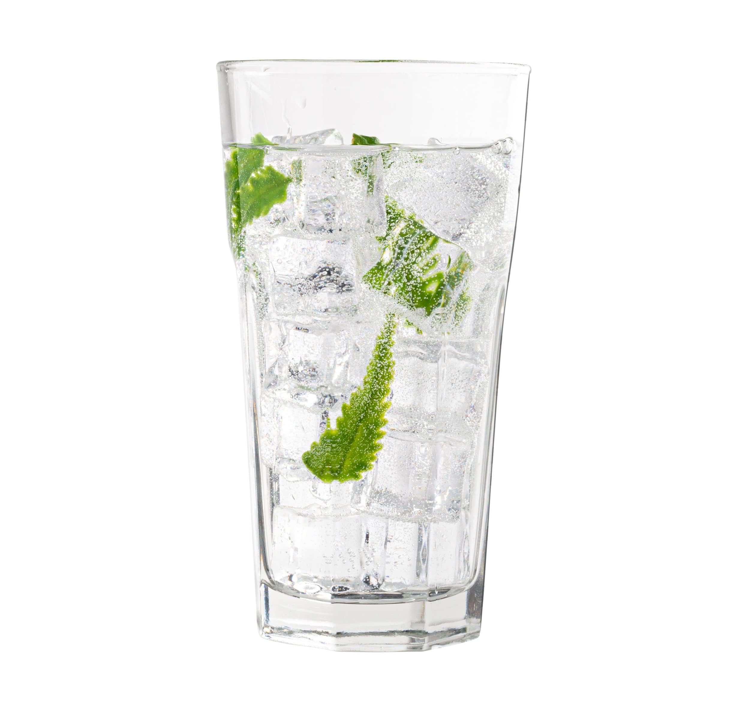 Vikko Drinking Glasses, 11 Ounce Large Glass Cups, Durable Glasses Set of 12, Stackable Water Glass, Highball Heavy Base Tumbler