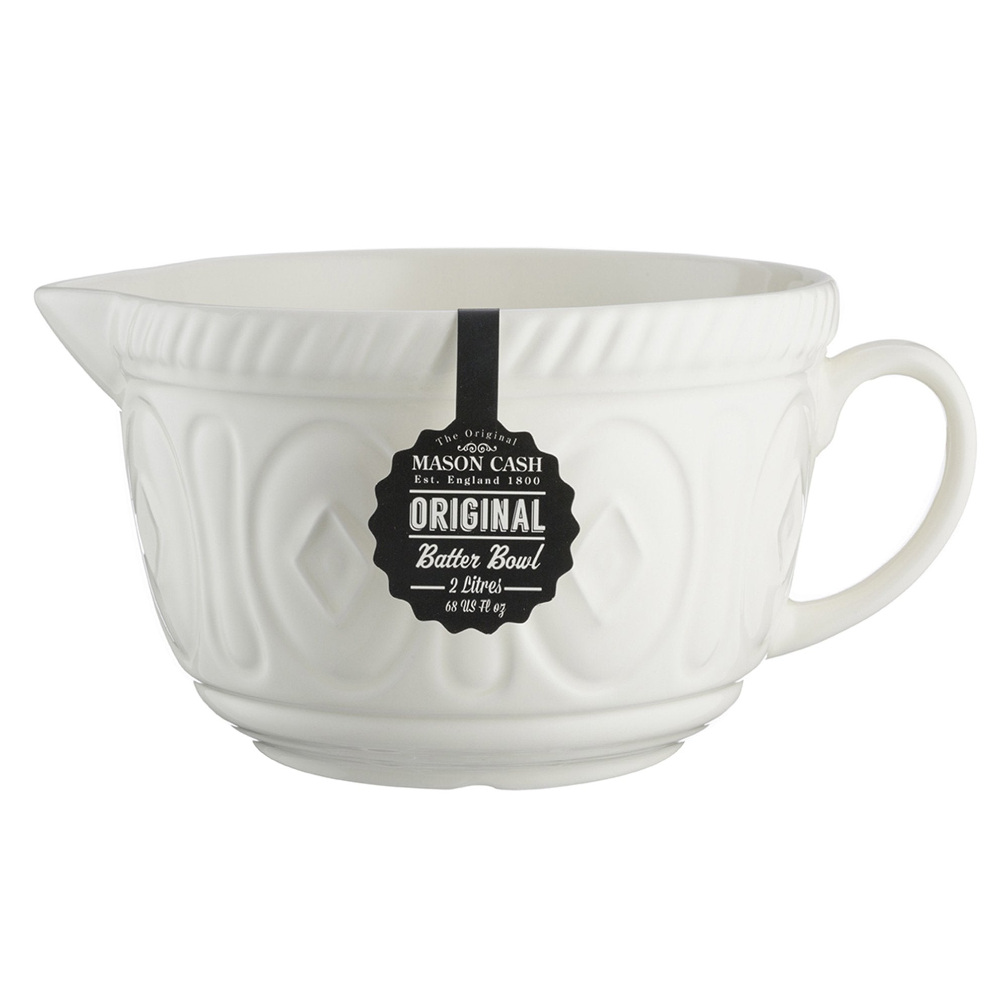 Mason Cash Color Mix Cream Batter Bowl - 2 Quart, 26 x 19.7 x 13 cm, Ideal for Baking