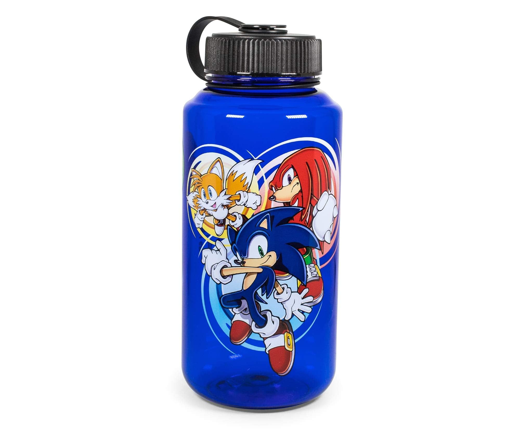 Sonic The Hedgehog Character Plastic Water Bottle  Holds 32 Ounces