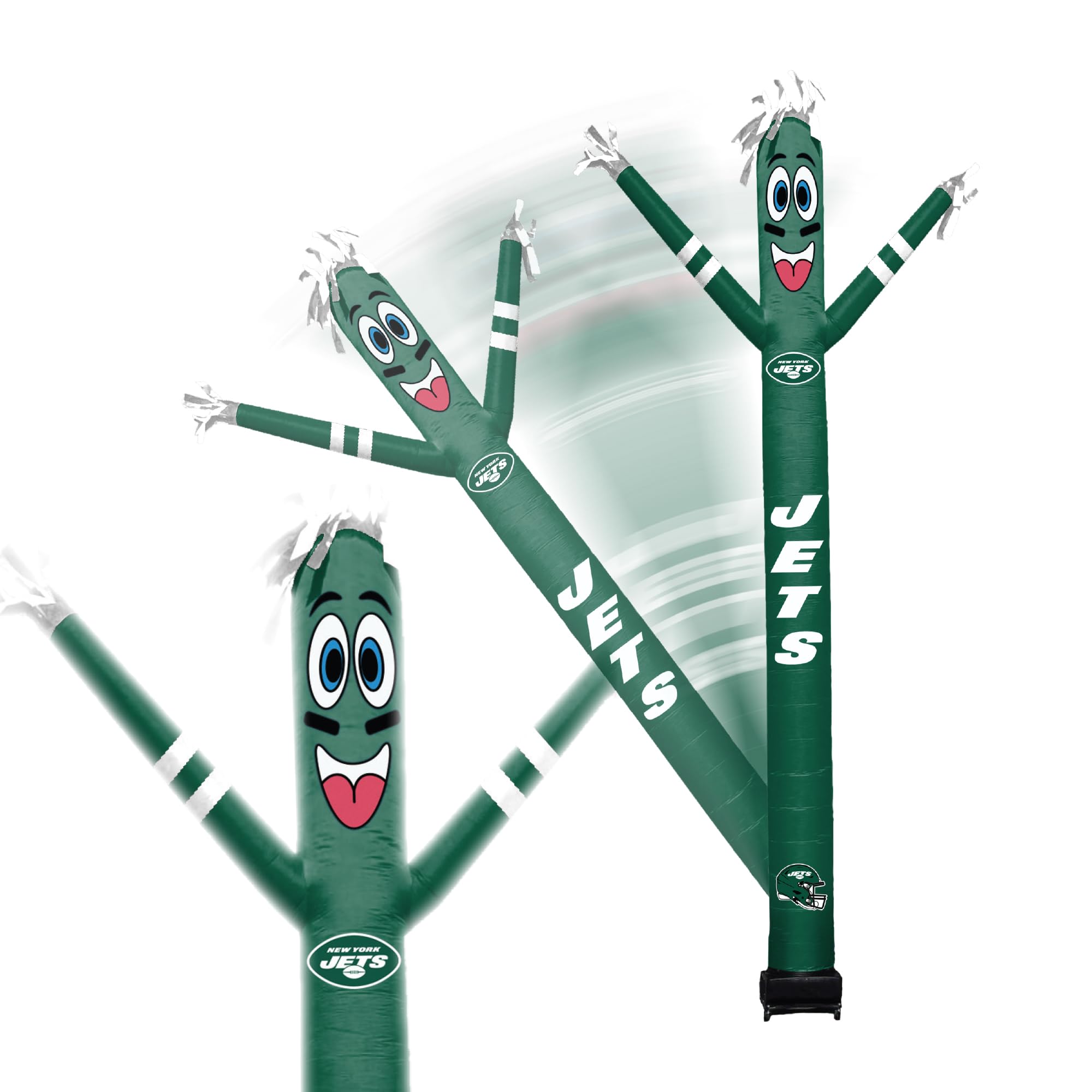 Sporticulture NFL Football New York Jets Wacky Waving Inflatable Tube Guy with LED Lights & Built-in Blower Air Wacky Dancers NF