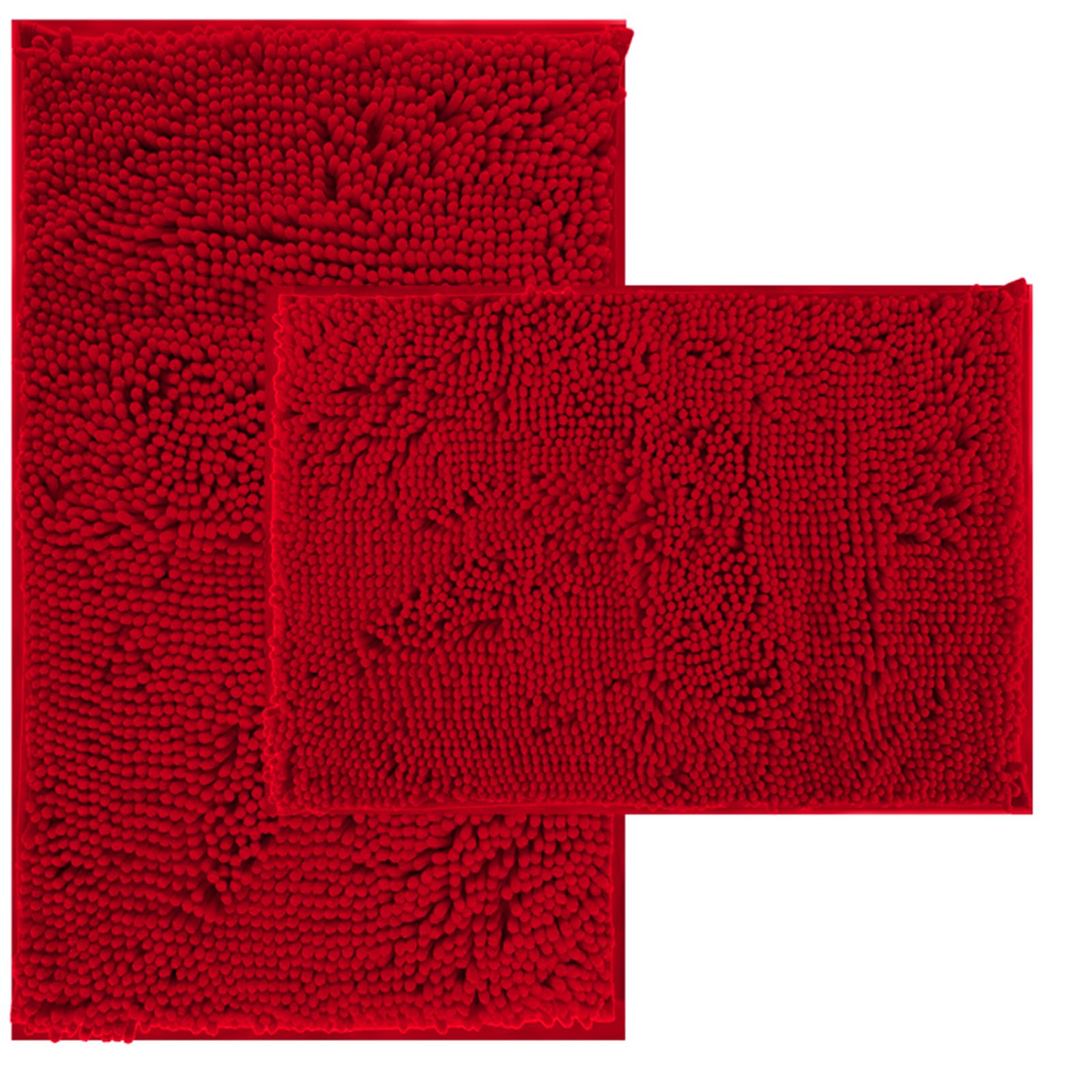 Run Helix Bathroom Rugs Sets 2 Piece, Luxury Shaggy Extra Thick Bathroom Rugs, Plush Non-Slip Mats For Bath Room Floor, Machine