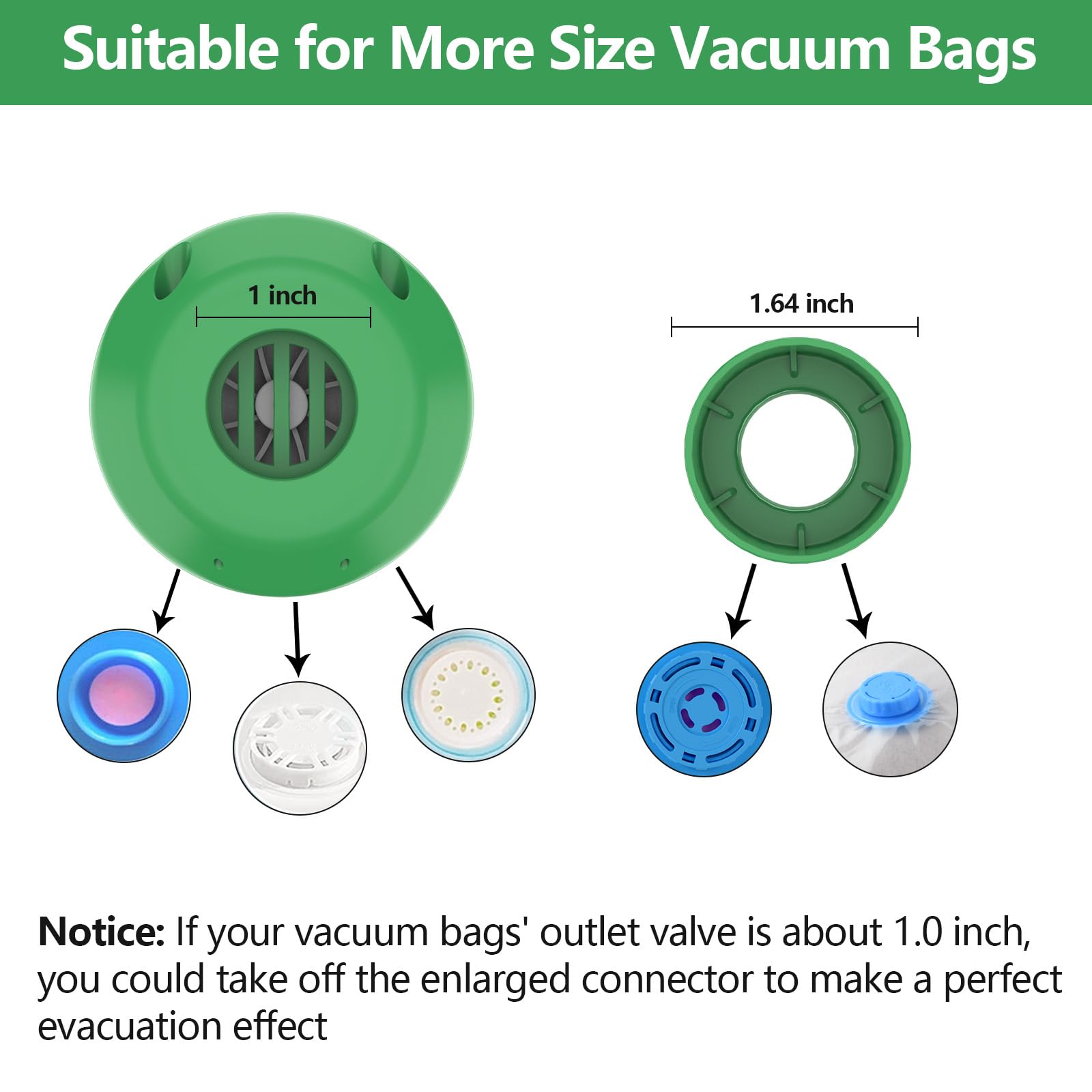 BAMCOO Electric Pump for Vacuum Storage Bags, Travel Vacuum Pump for Various Vacuum Seal Bags Portable Vacpack Air Pump for Comp