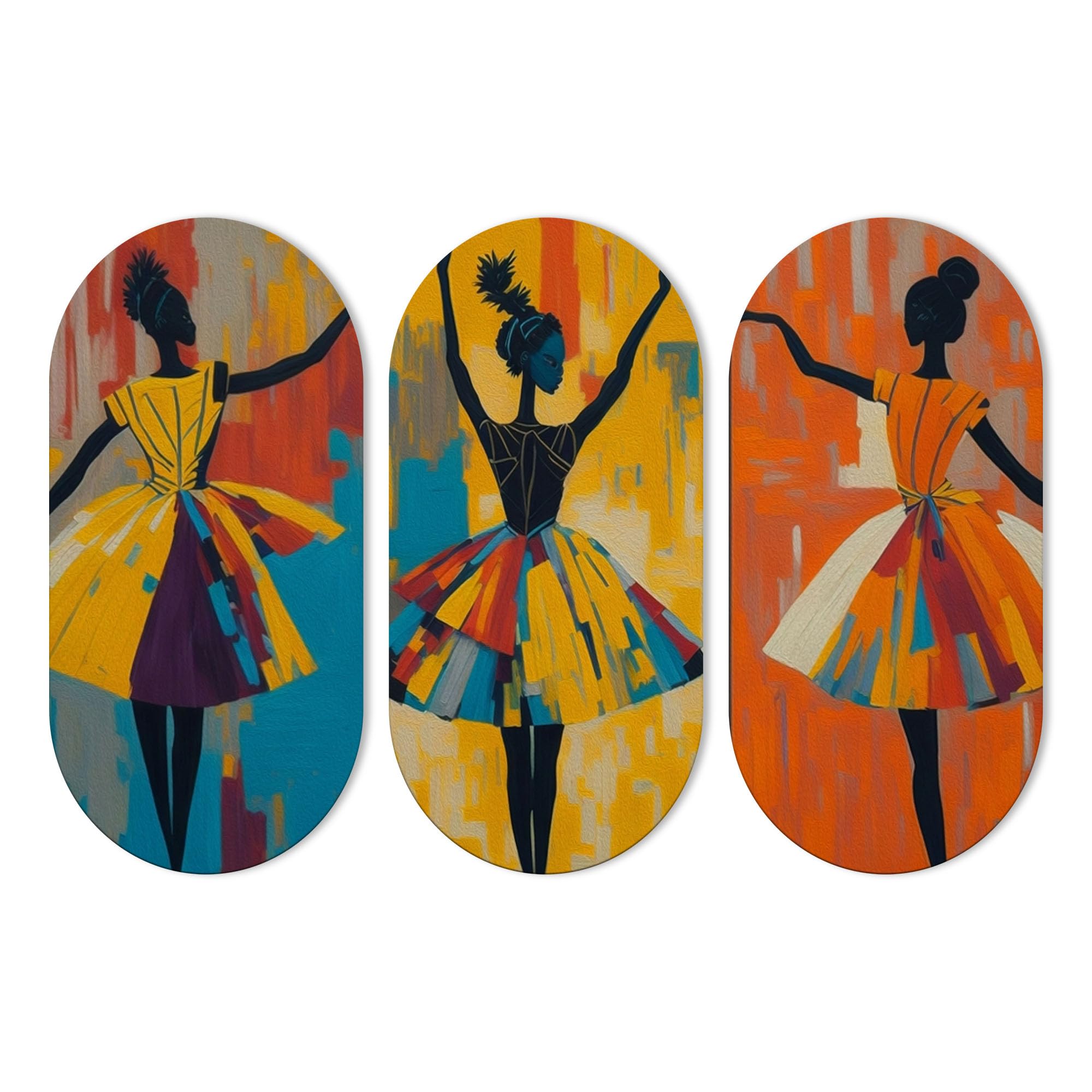 Artvibes Abstract Art Dancers Wood Wall Hanging Decoration Items For Home | Gifts | Wooden Wall Hanger | Mdf Wall Decoration For