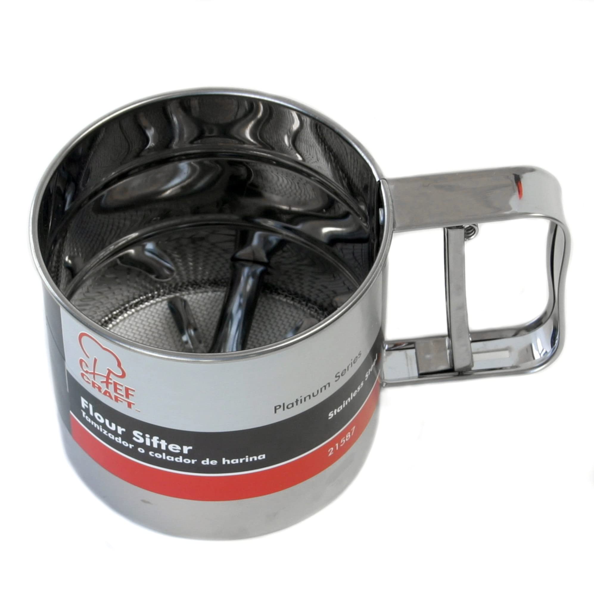 Chef Craft Classic Flour Sifter, 3 Cup, Stainless Steel