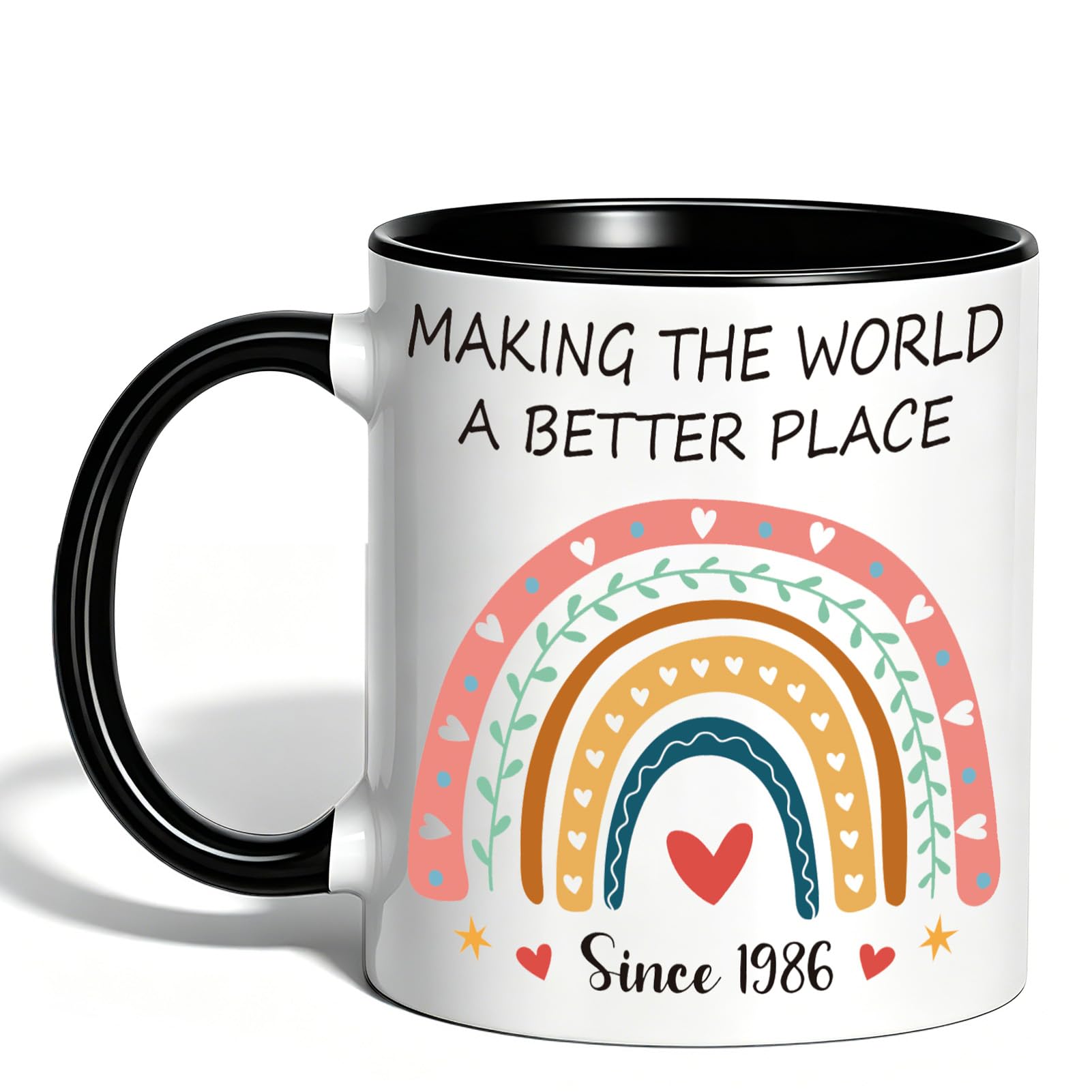 Ovveroche 40th Birthday Mug, 40th Birthday Gifts for Women Men