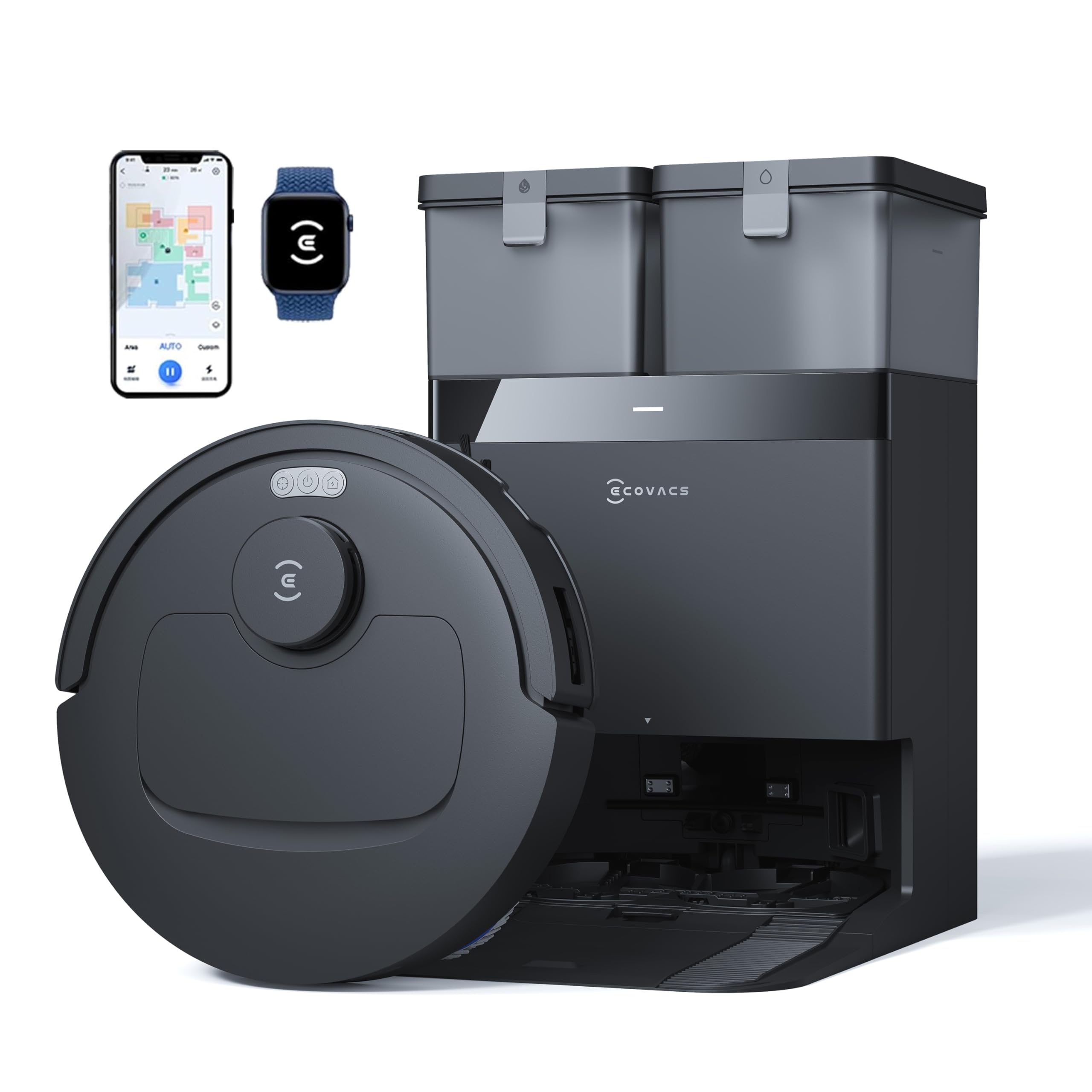 Ecovacs Deebot N50 Pro Omni 2 In 1 Robotic Vacuum Cleaner & Mop, 2026 New Launch 25000 Pa Suction, SelfEmptying OmniStation, Z