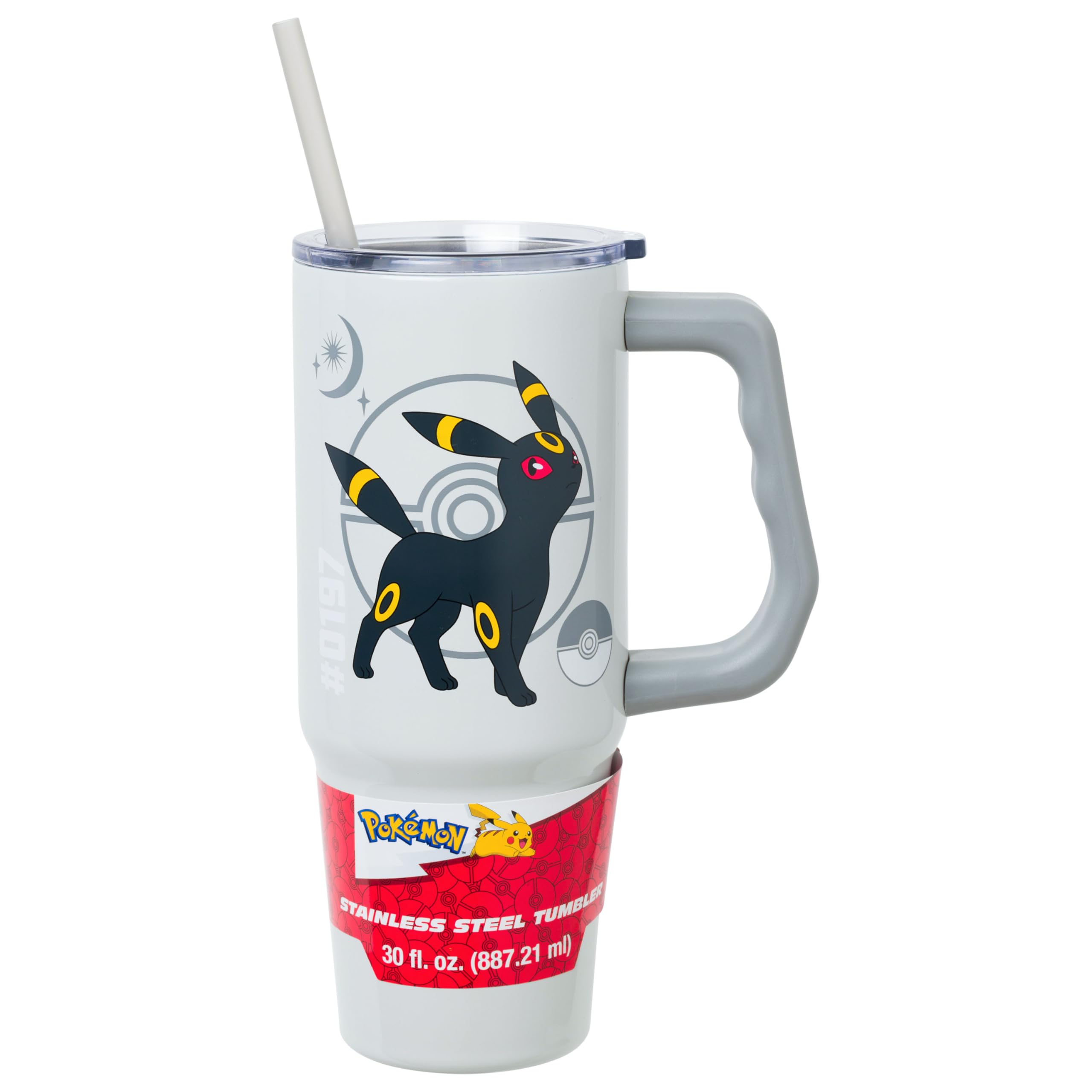 Silver Buffalo Pokmon Umbreon, Stainless Steel Tumbler, 30oz
