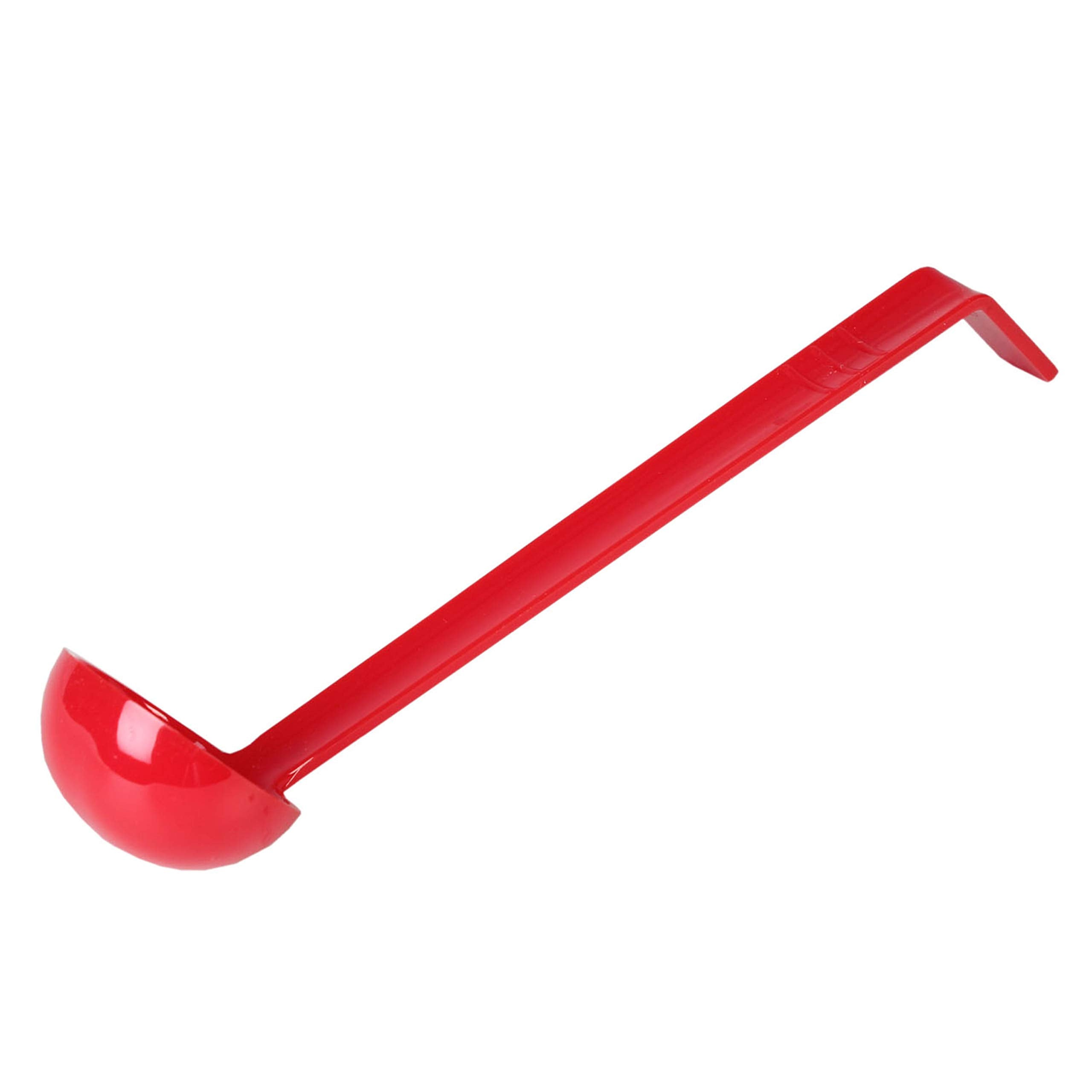 Thunder Group 8.5 0.75 oz one piece polycarbonate ladle, red color, comes in each