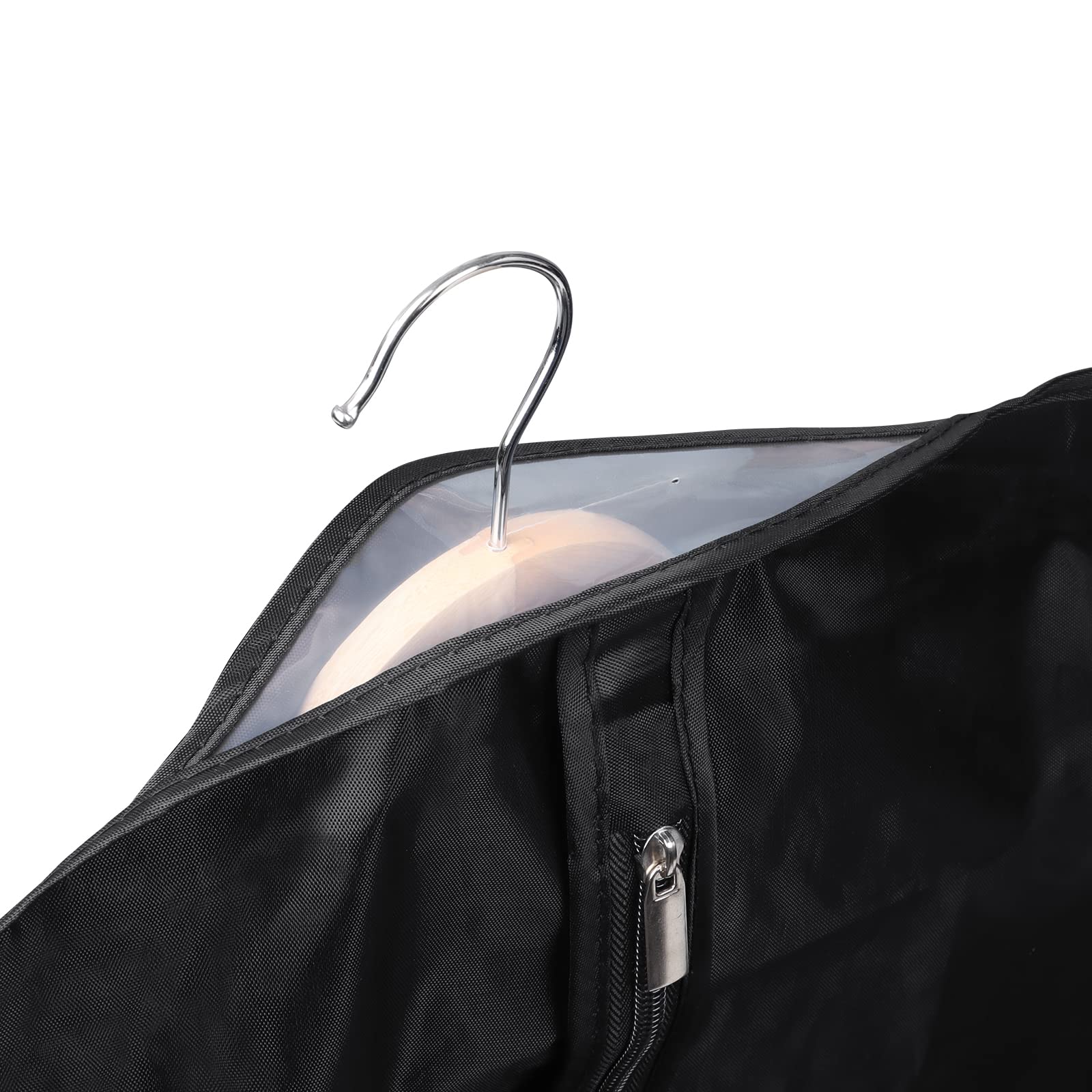 Univivi 16 Pack Suit Cover Bags 60 Inch Garment Bags For Hanging Clothes, Garment Bags For Women Dresses With Clear Window And I
