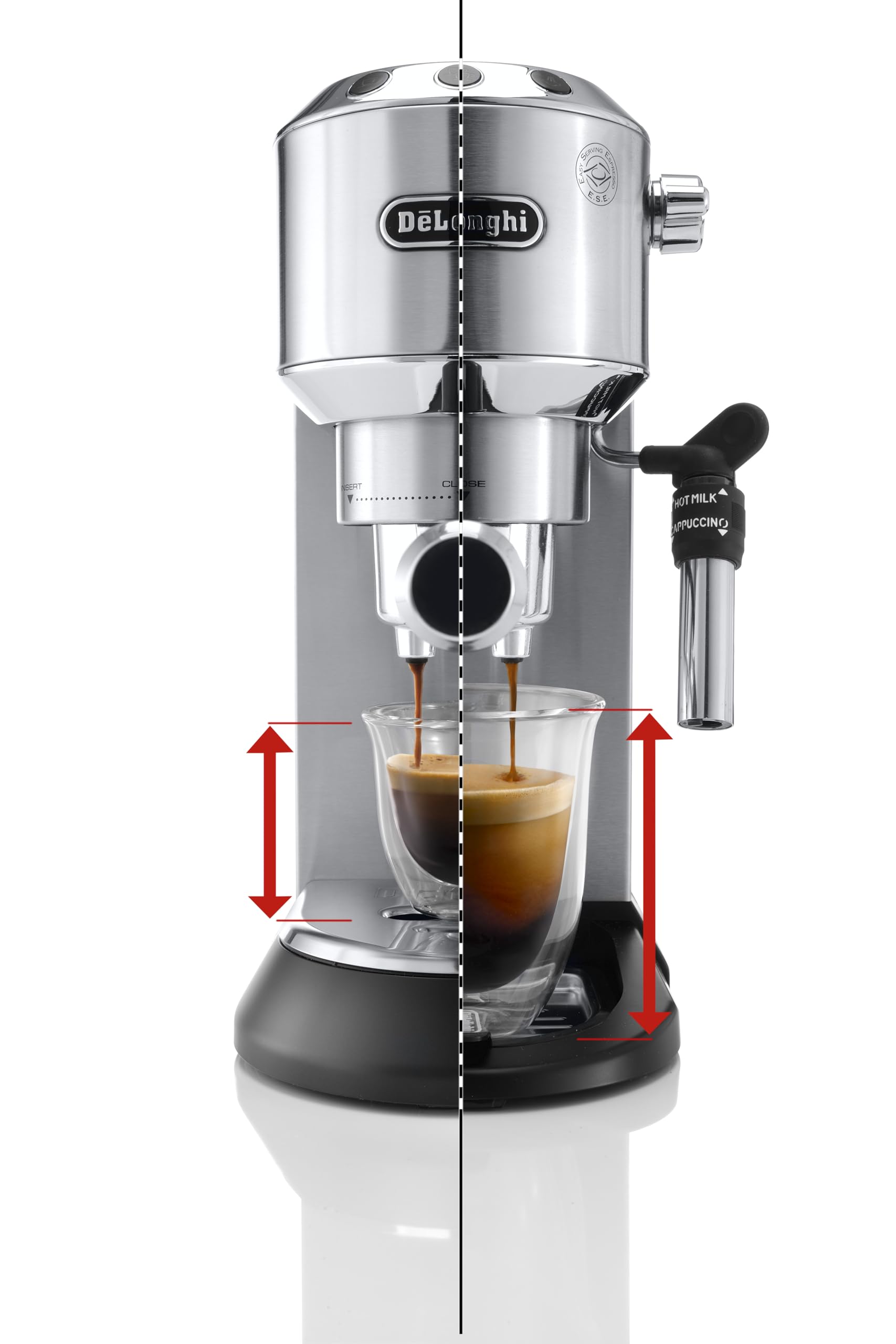 De'Longhi Ec685M Dedica Deluxe Automatic Espresso Machine,35 Oz, 1, Metallic