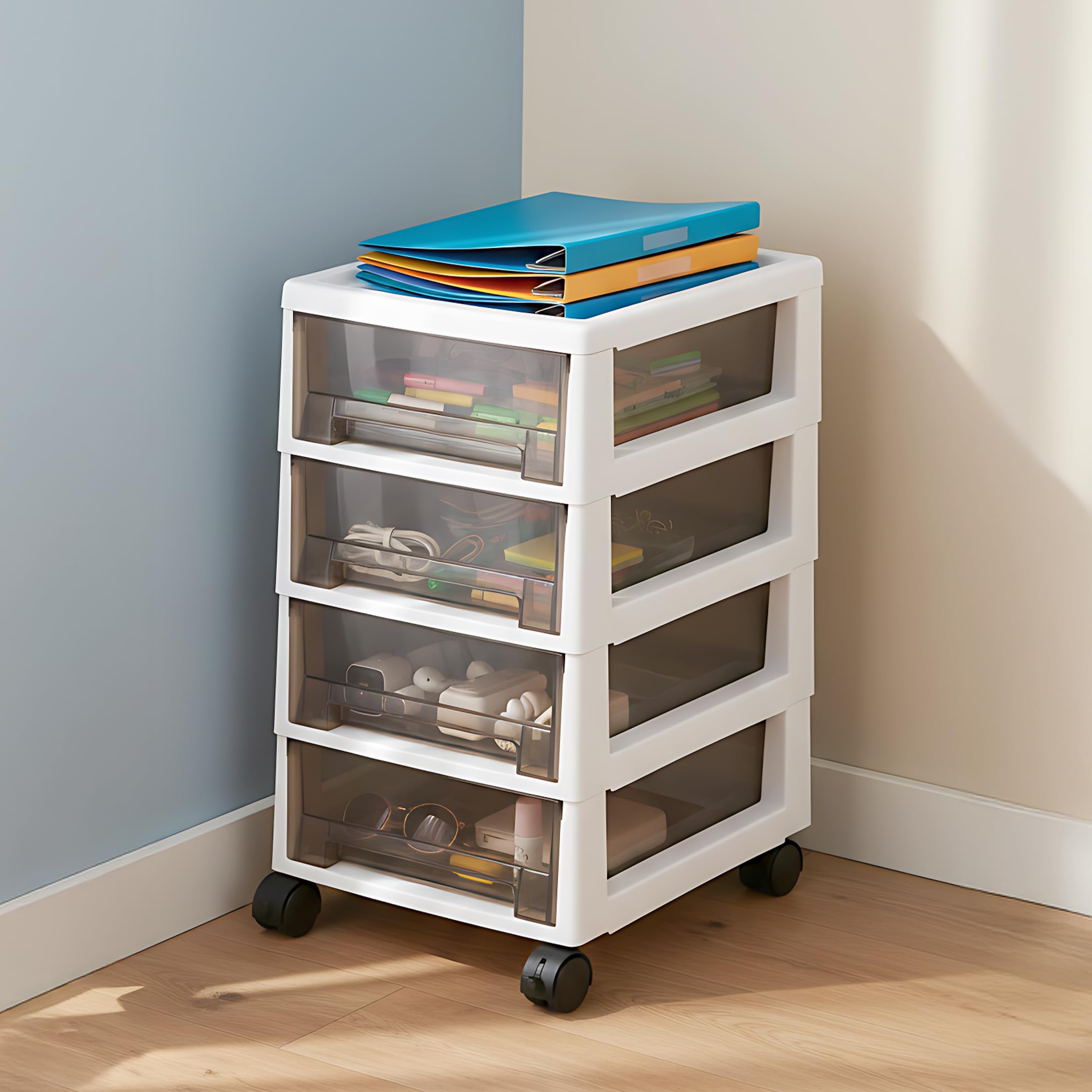 Homeessentials Detachable Plastic Storage Drawer Cabinet  Stylish Modular Organizer Rack/Multipurpose Cabinet For Clothes, Kitc