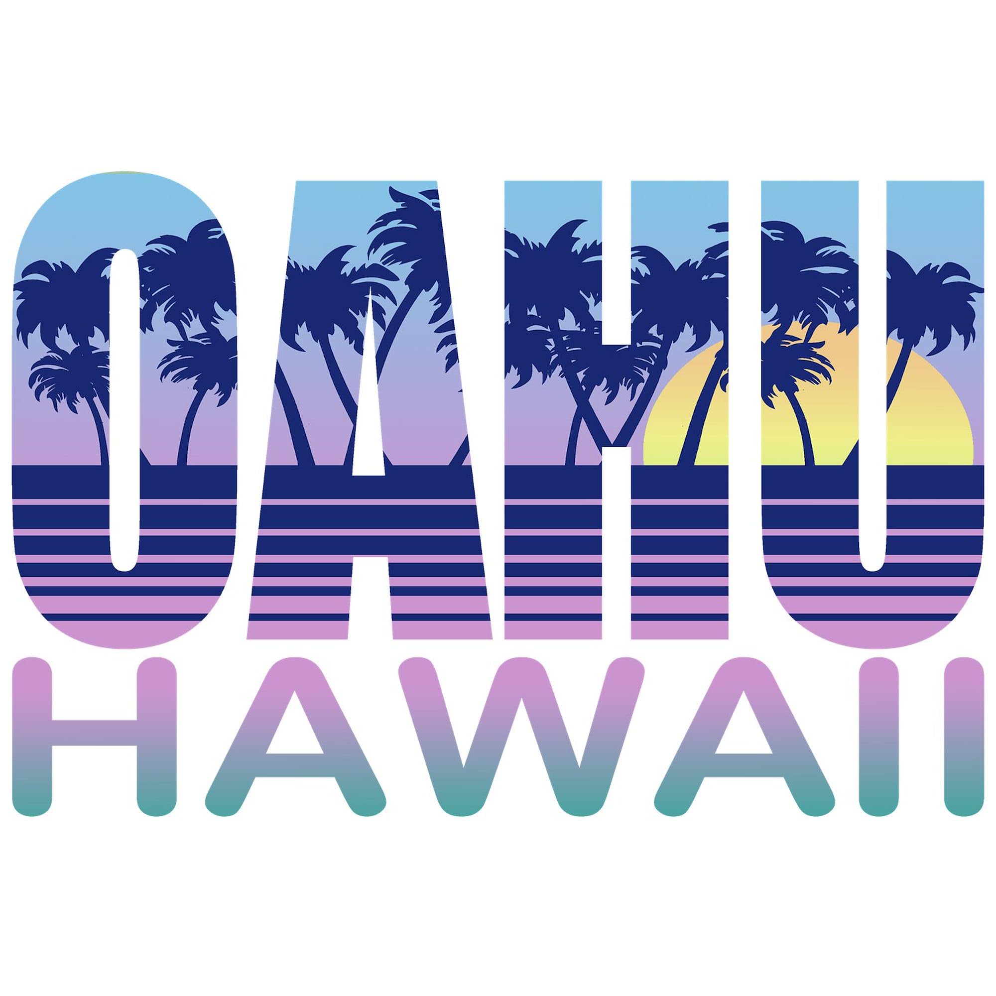 Cafepress Oahu Hawaii Rectangle Magnet, 3''X2'' Refrigerator Magnet