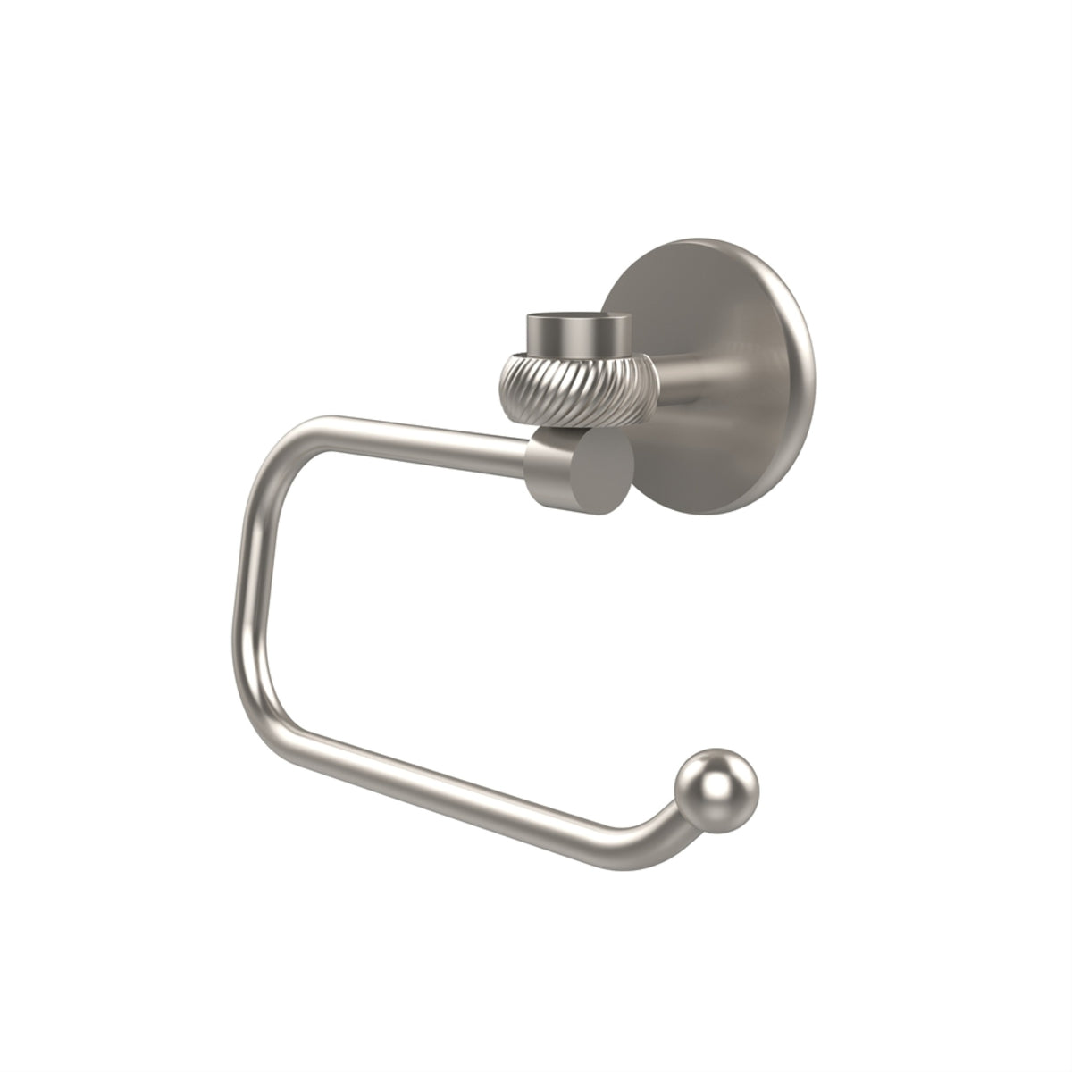 7124Et-Sn Satellite Orbit One Collection Euro Style Toilet Tissue Holder With Twisted Accents, Satin Nickel