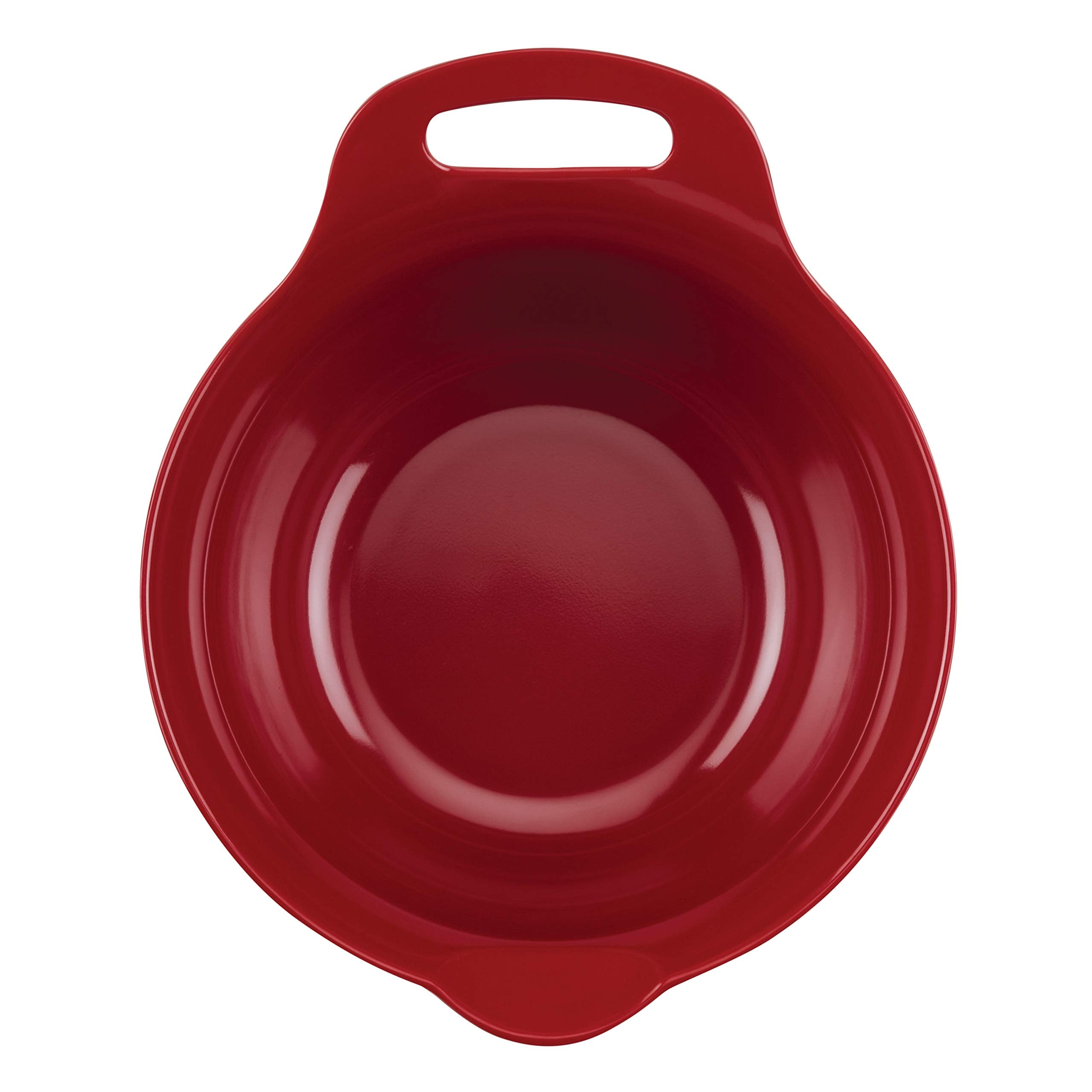 Rachael Ray Tools And Gadgets Nesting / Stackable Mixing Bowl Set With Pour Spouts And Handle - 4 And 5 Quarts, Red And Gray