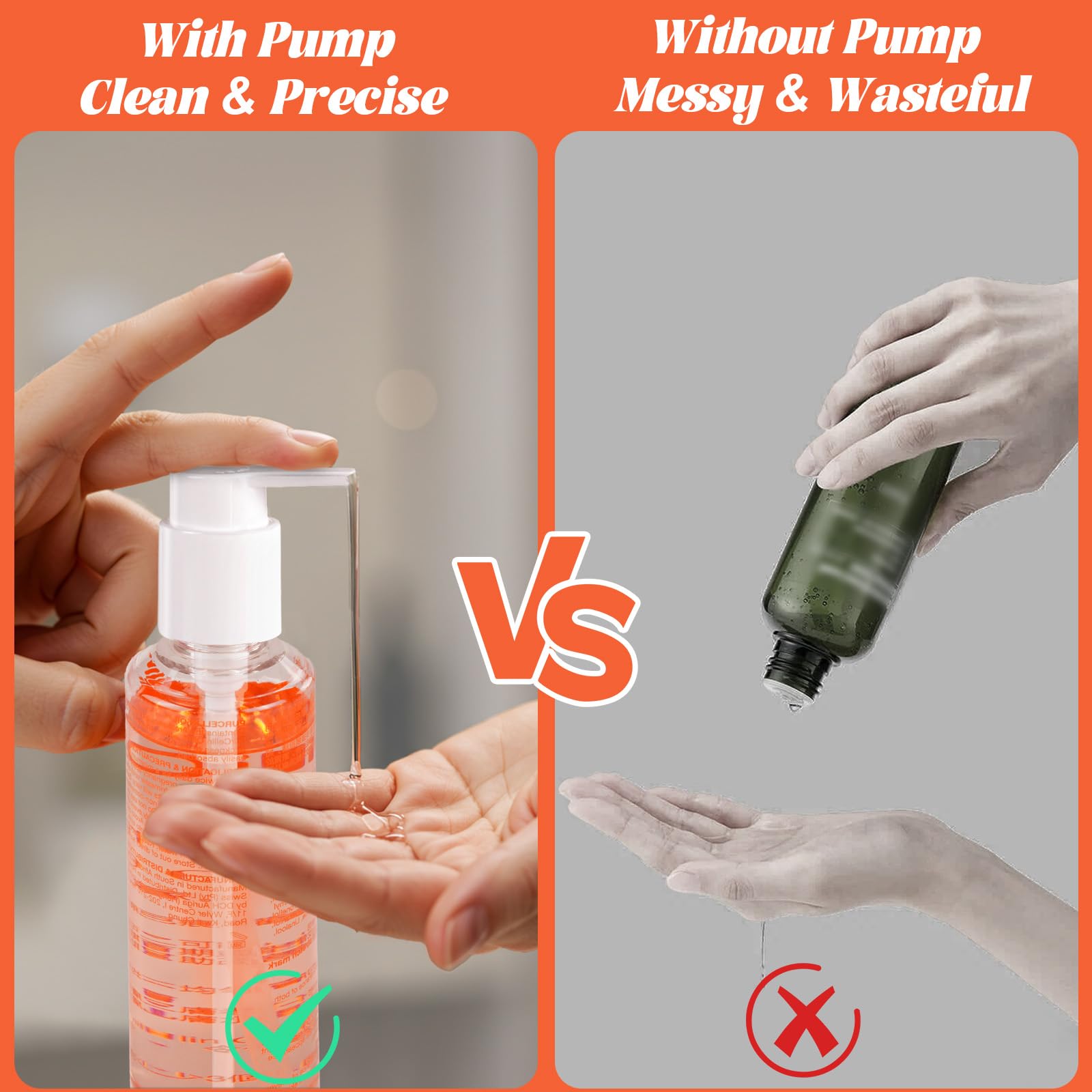Replacement Dispenser Pump For Bio-Oil 6.7 Oz Skincare Bottle, 2 Pack, White