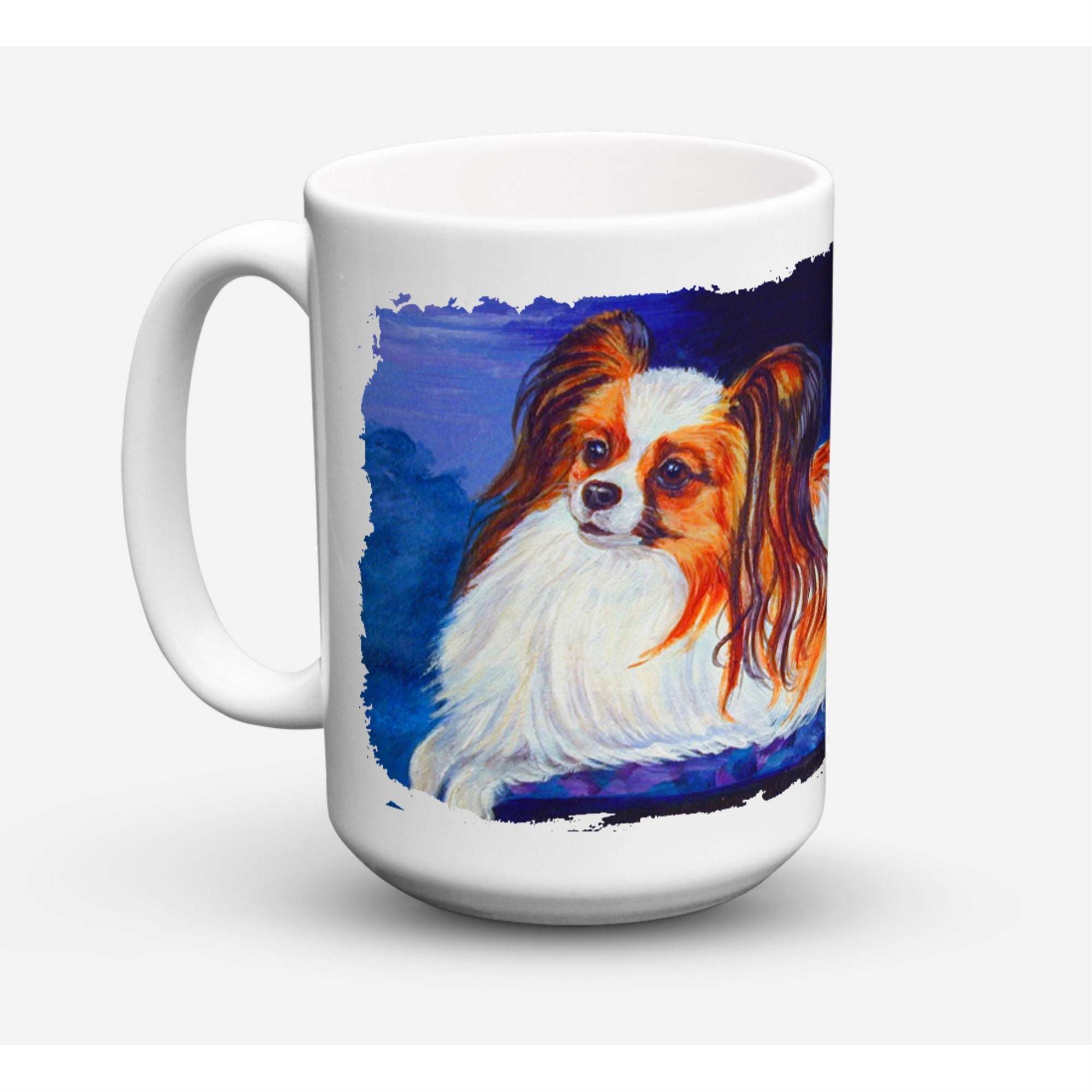 Carolines Treasures 7127CM15 Papillion Dishwasher Safe Microwavable Ceramic Coffee Mug 15 oz Multicolor