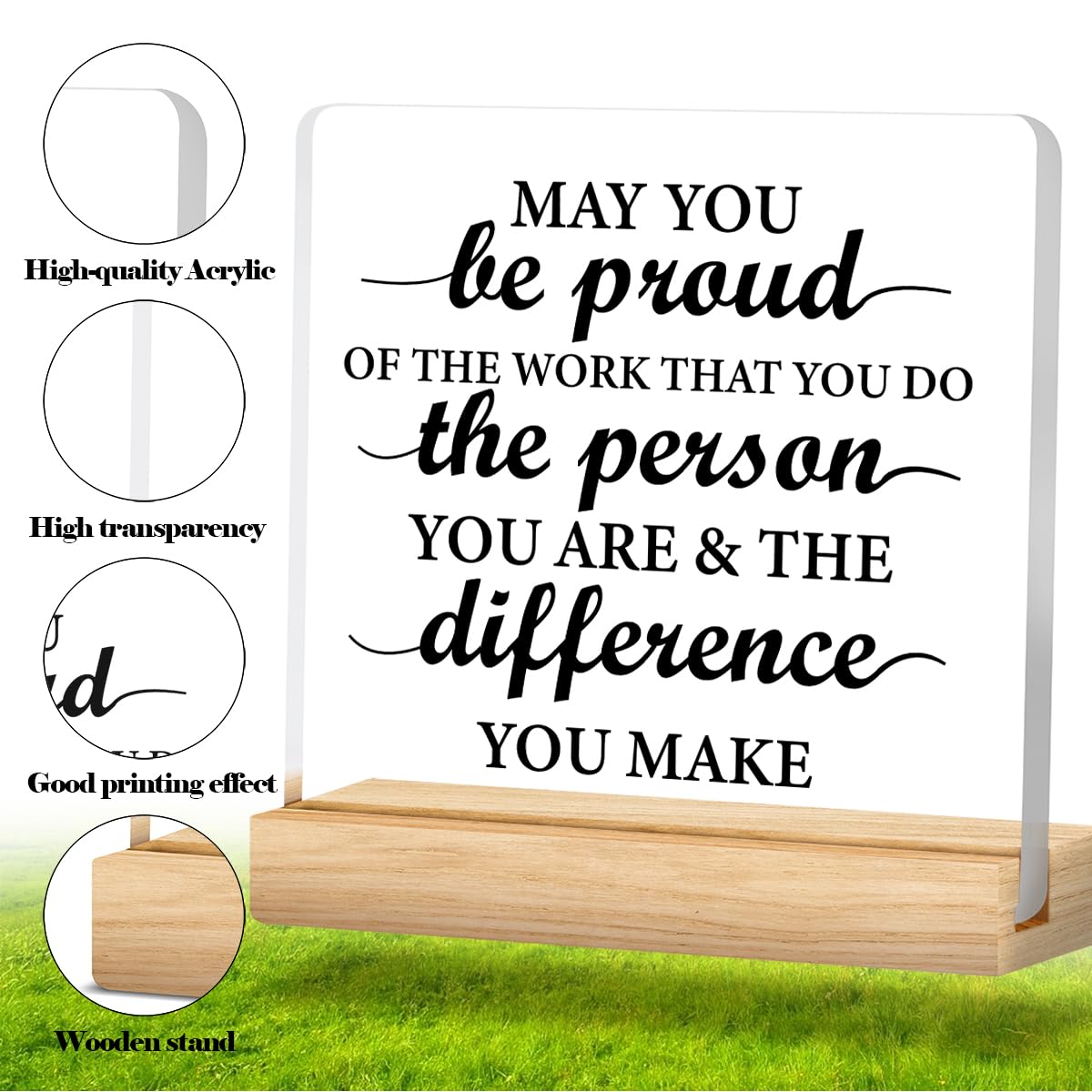 Thank You Gifts for Women Men, Appreciation Gifts for Coworkers Boss Leader Teacher Mentor Coach, New Job Gift, Coworker Acrylic