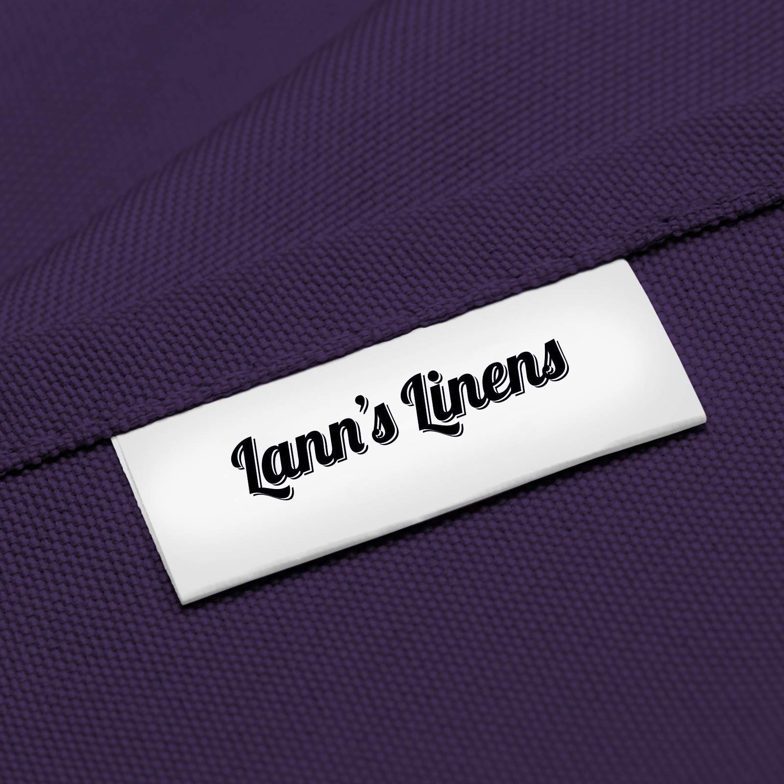 Lann's Linens - 90'' x 156'' Premium Tablecloth for Wedding/Banquet/Restaurant - Rectangular Polyester Fabric Table Cloth - Purple