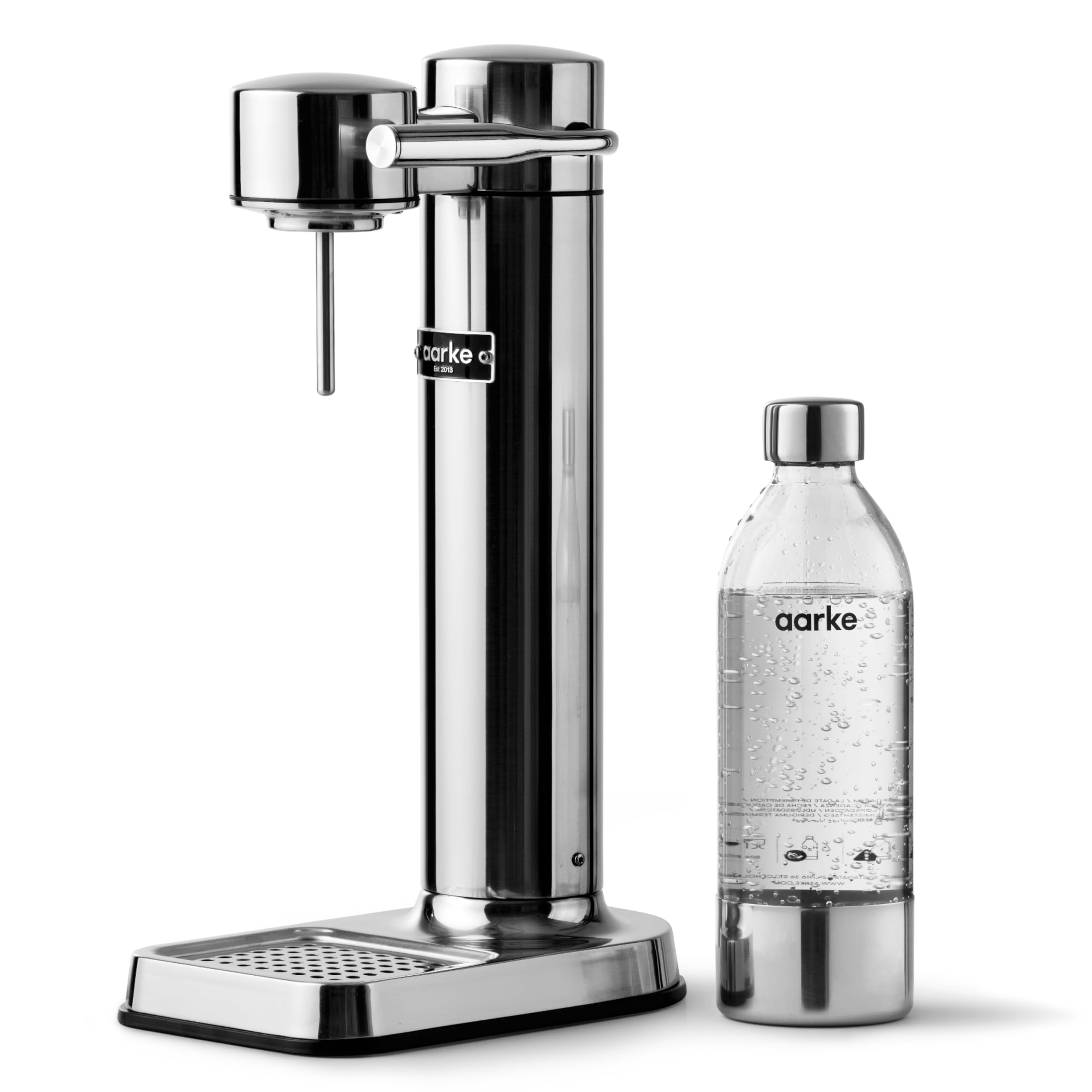 aarke - carbonator III Premium carbonator-Sparkling & Seltzer Water Maker-Soda Maker with PET Bottle (Stainless Steel)