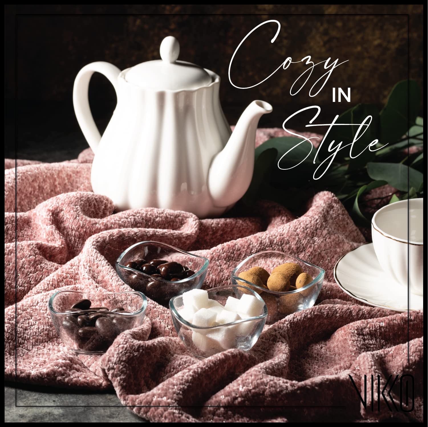 Vikko Glass Bowls, Set Of 12 Decorative Glass Dessert Bowls, 2.25 Ounce Glass Dish For Dessert, Candy, Kitchen Prep, Dishwasher