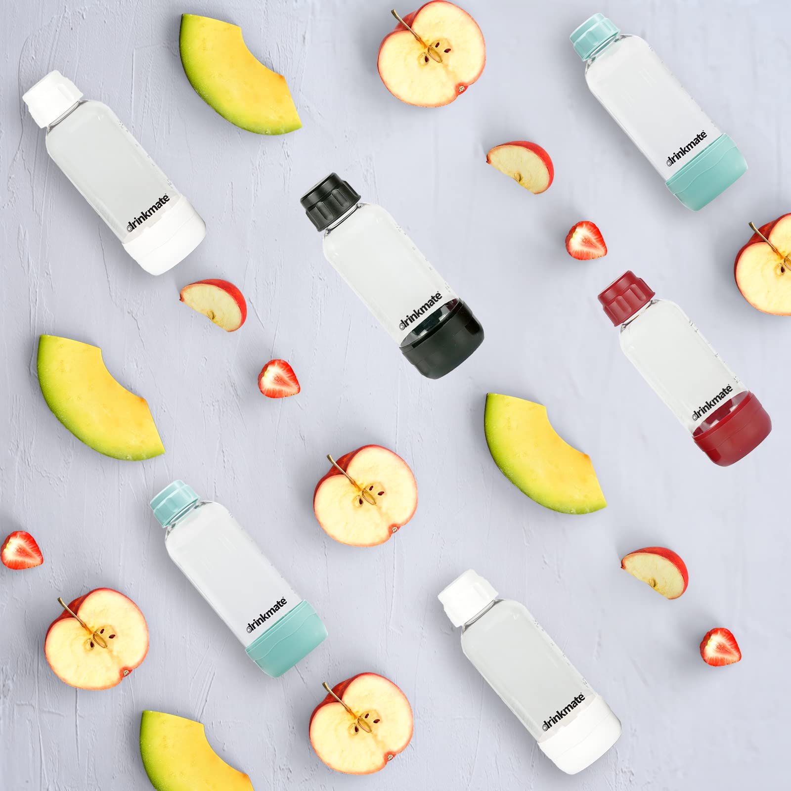 Drinkmate Carbonation Bottles (Twin Pack) (0.5L, Black)