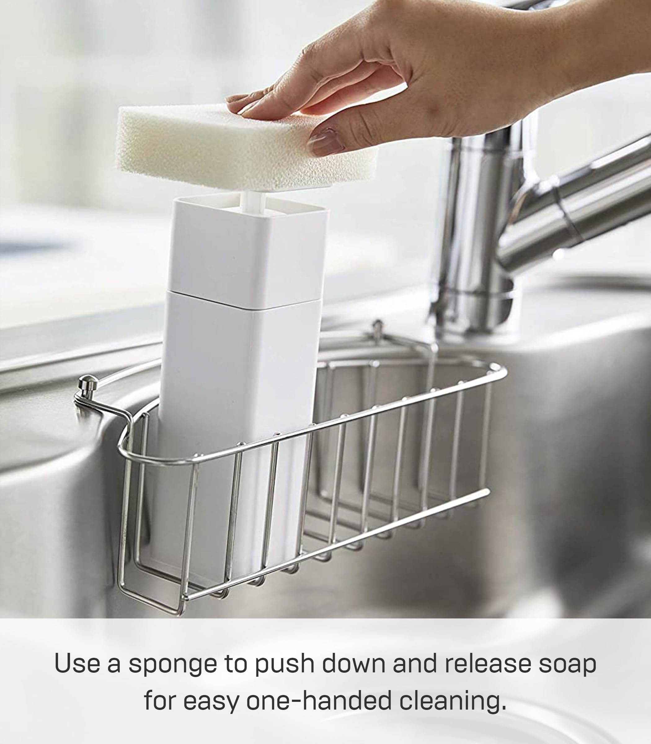 Yamazaki Home Tower One Handed Dispenser - Abs Plastic - 8.5 Fluid Oz., 250 Milliliters