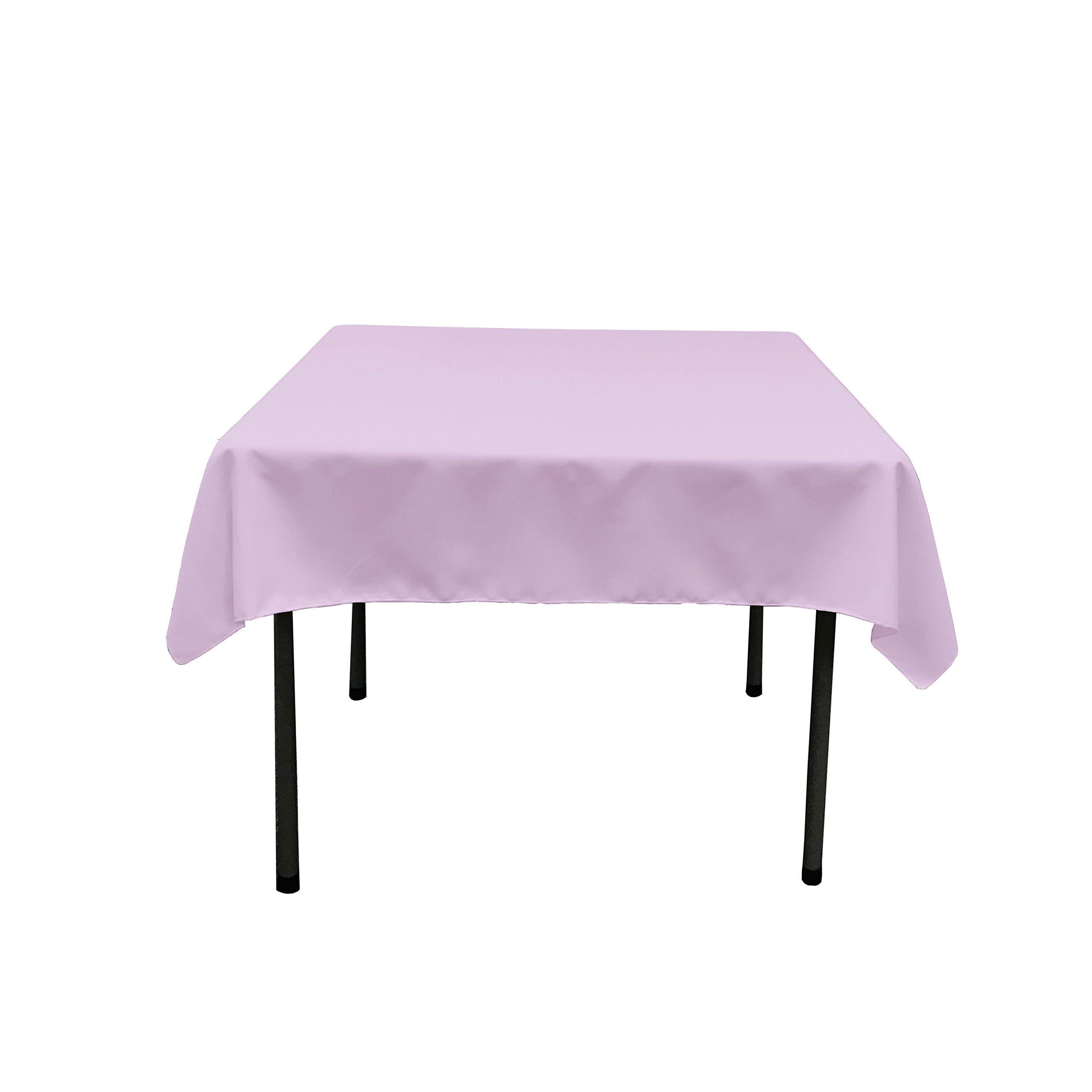 LA Linen Polyester Poplin Square Tablecloth  58 by 58-Inch  Lilac