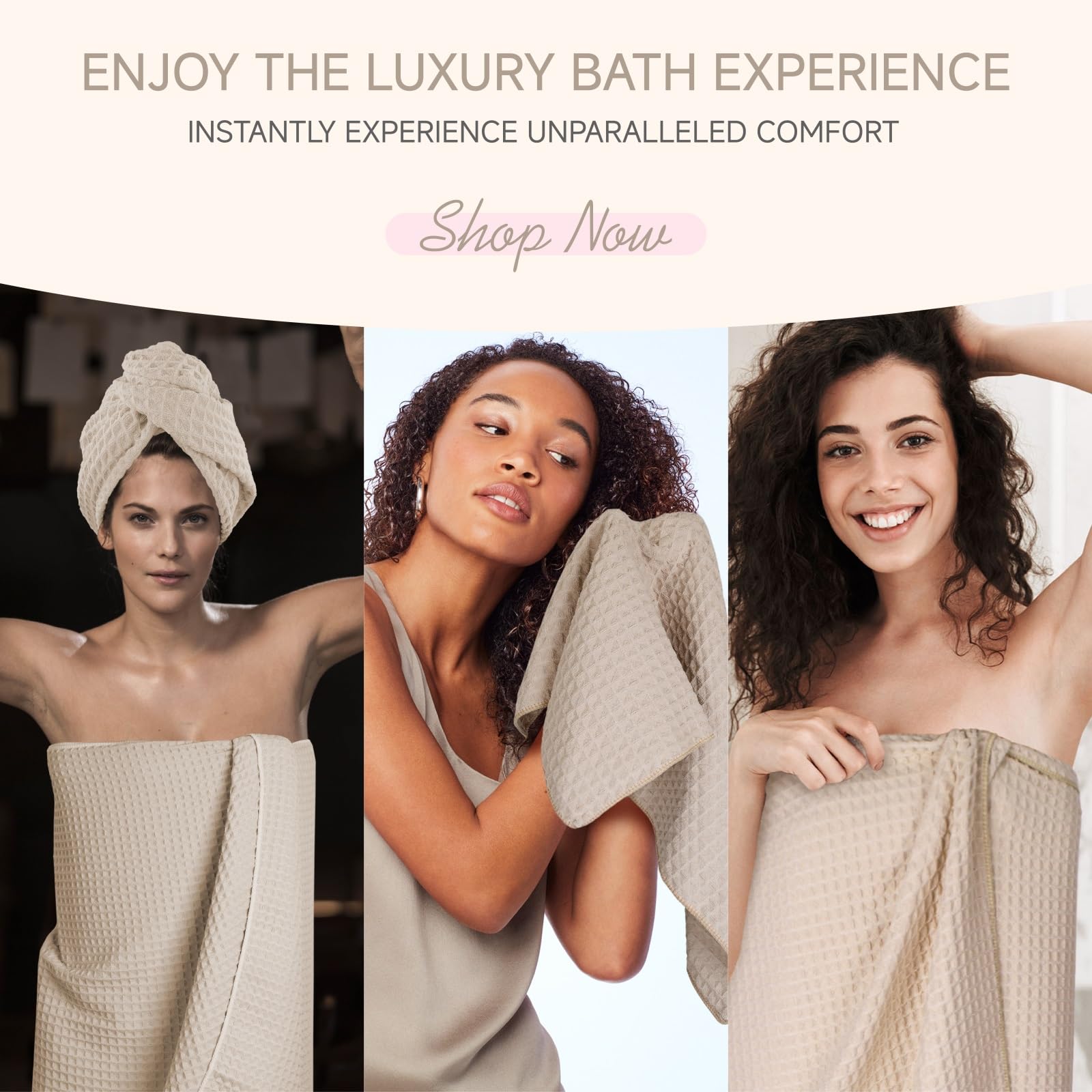 Waffle Towels Set Extral Large 35X70 Inch 4Pcs Quick Dry Towel Set Lint Free Bath Towels Hand Towels Washcloths And Hair Towel S