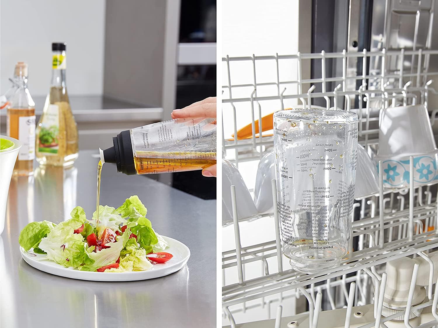 Leifheit Salad Dressing Shaker  Black/Transparent