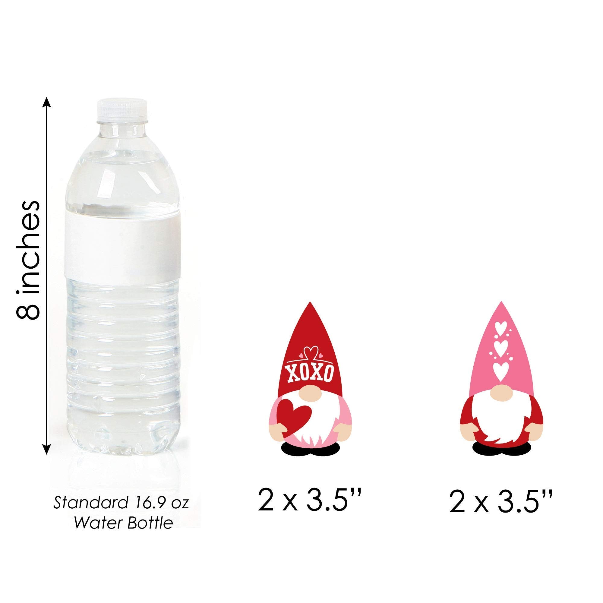 Big Dot Of Happiness Valentine Gnomes - Diy Shaped Valentines Day Party Cut-Outs - 24 Count